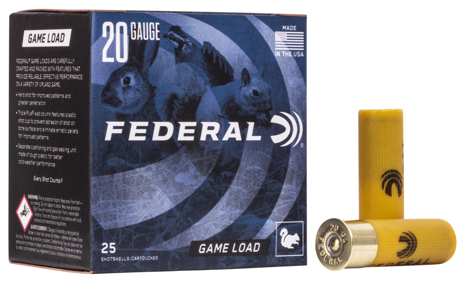 Federal Game-shok, Fed H2006     Gameshk    20 Hvy 7/8          25/10
