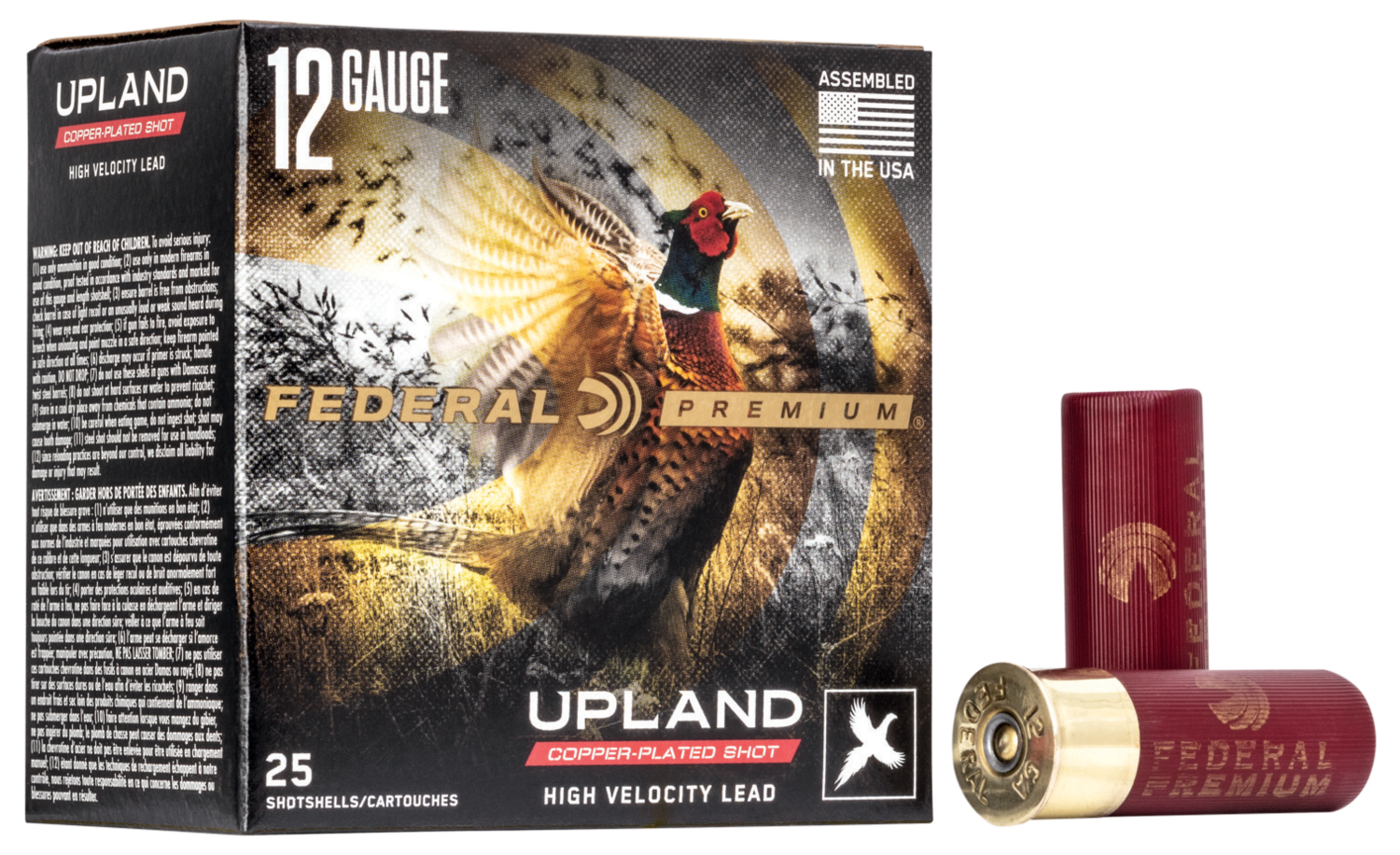 Federal Premium, Fed P1284     Wngshk Hv 12 2.75  4sht 11/8   25/10
