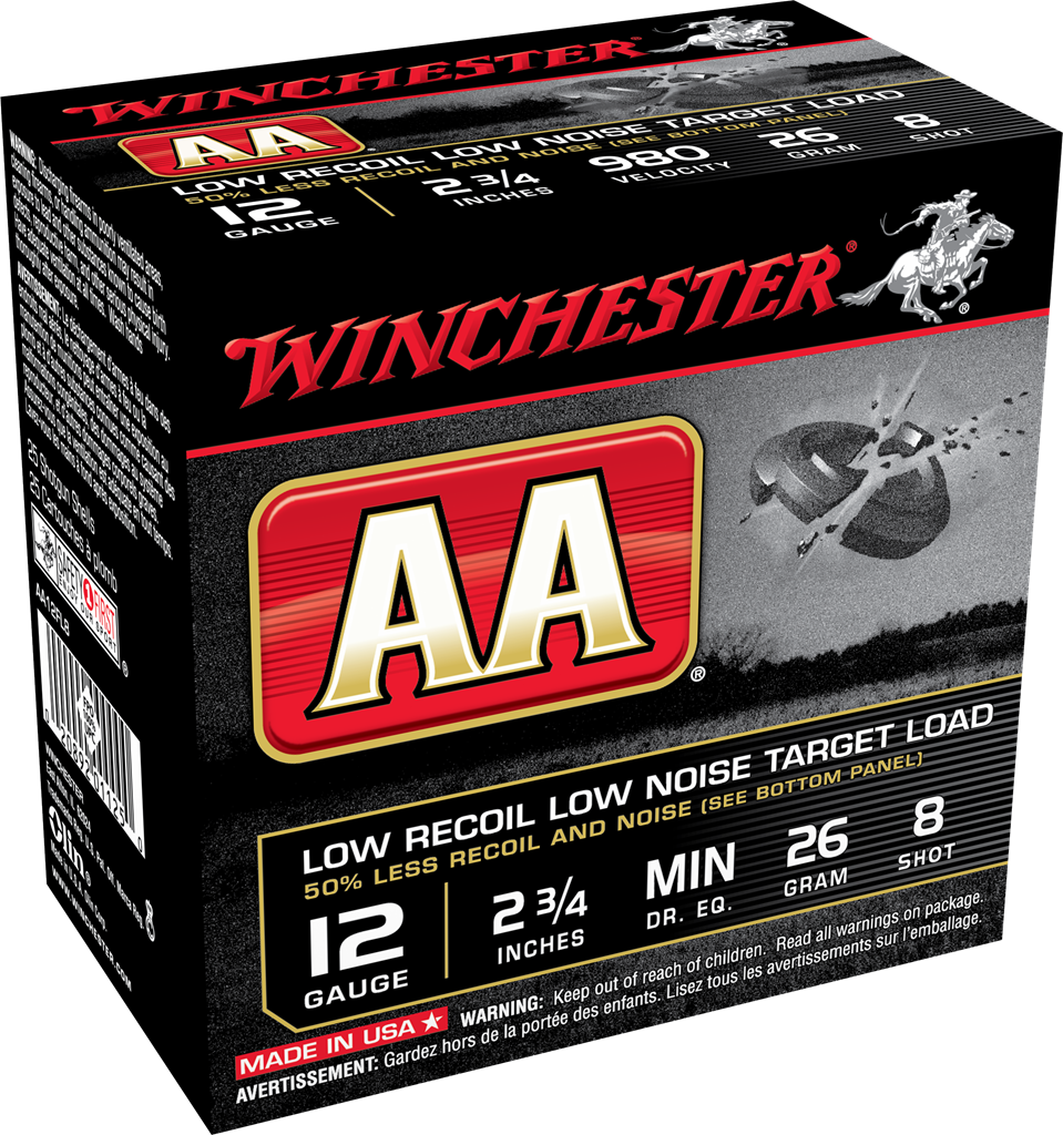 Winchester Ammo Aa, Win Aa12fl8   Aa Low      12 2.75 8sh  26gm  25/10