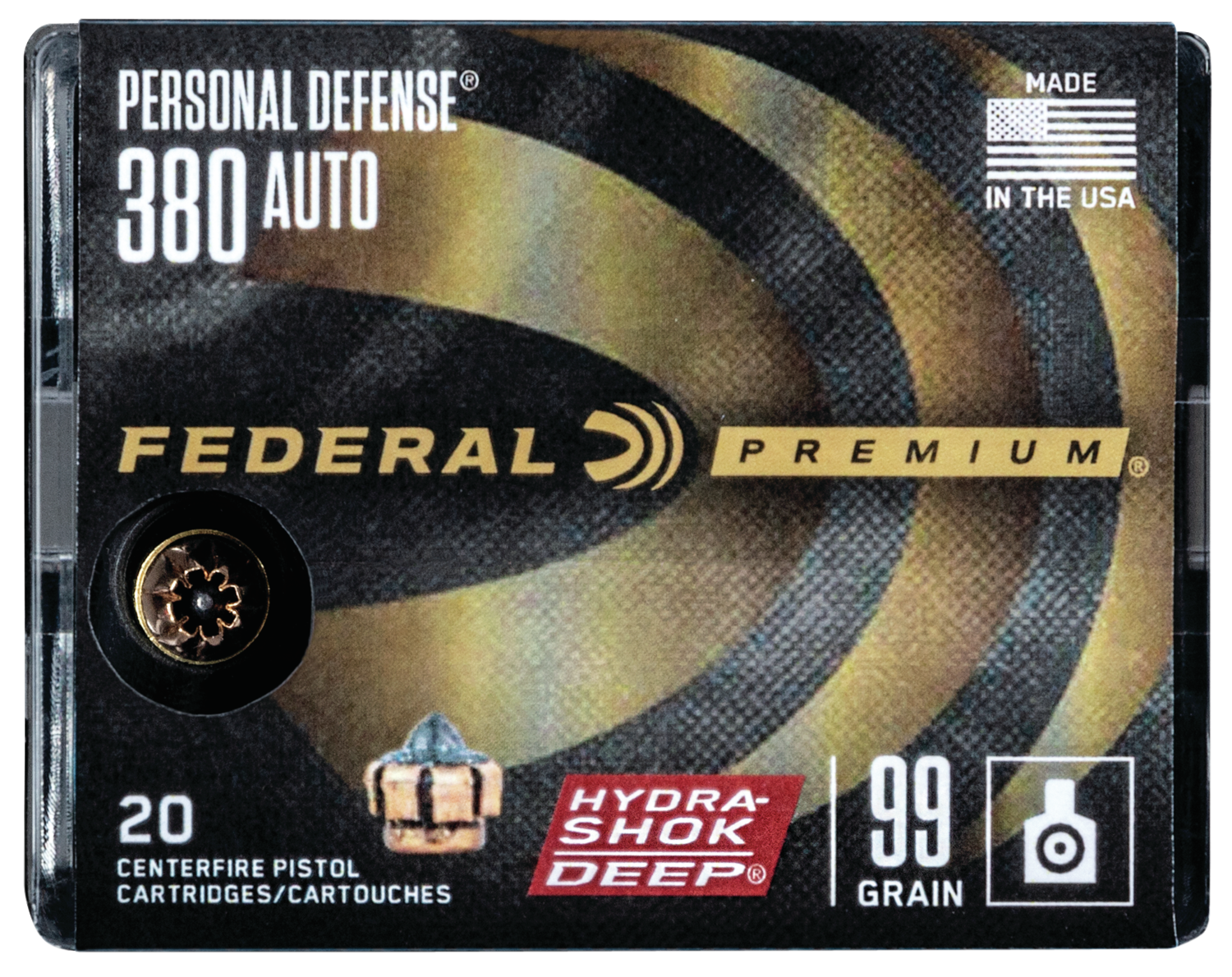 Federal Premium, Fed P380hsd1       380      99 Hs Deep       20/10