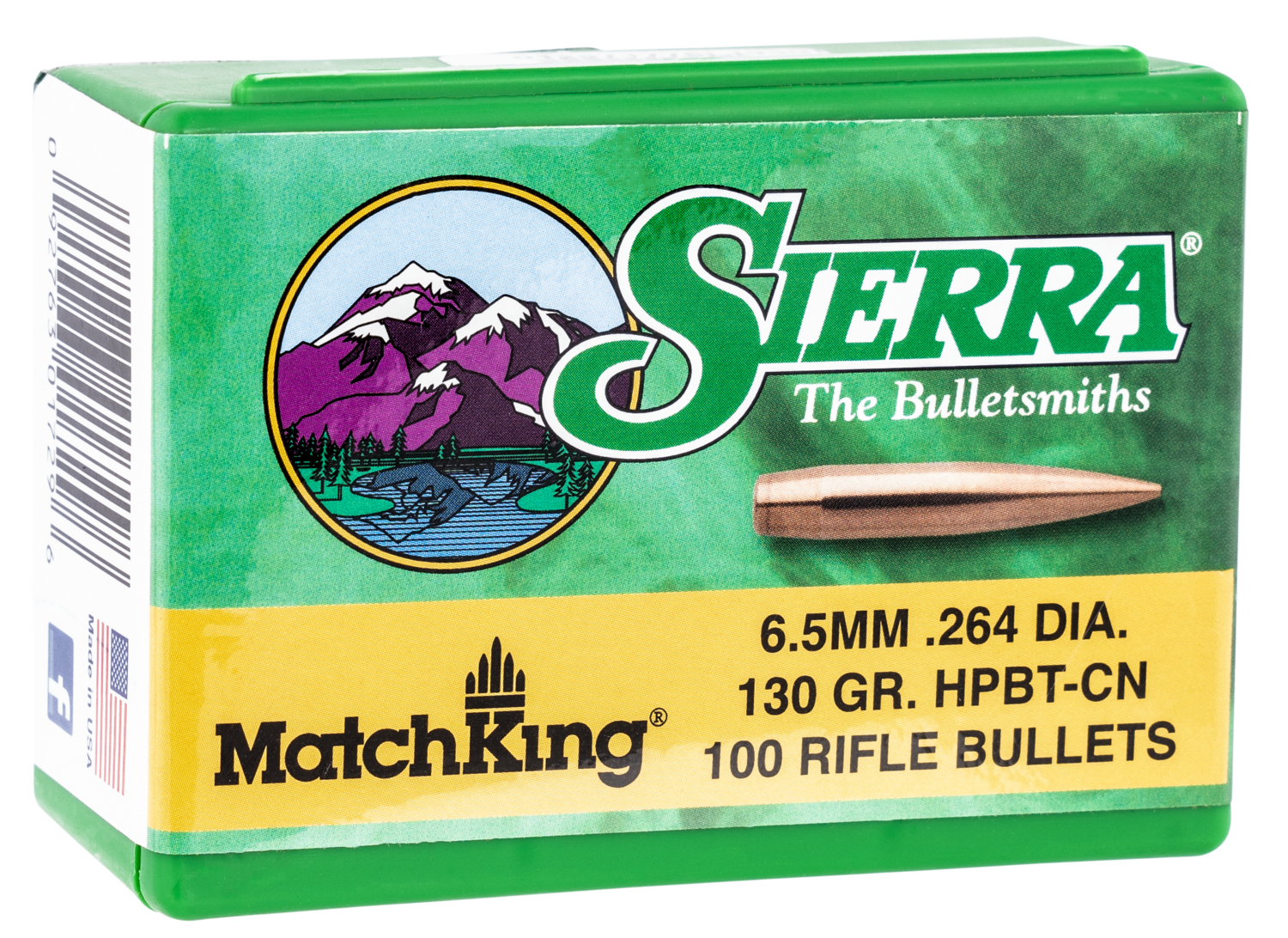 Sierra Matchking, Sierra 1729  Bull .264  130 Match King     100