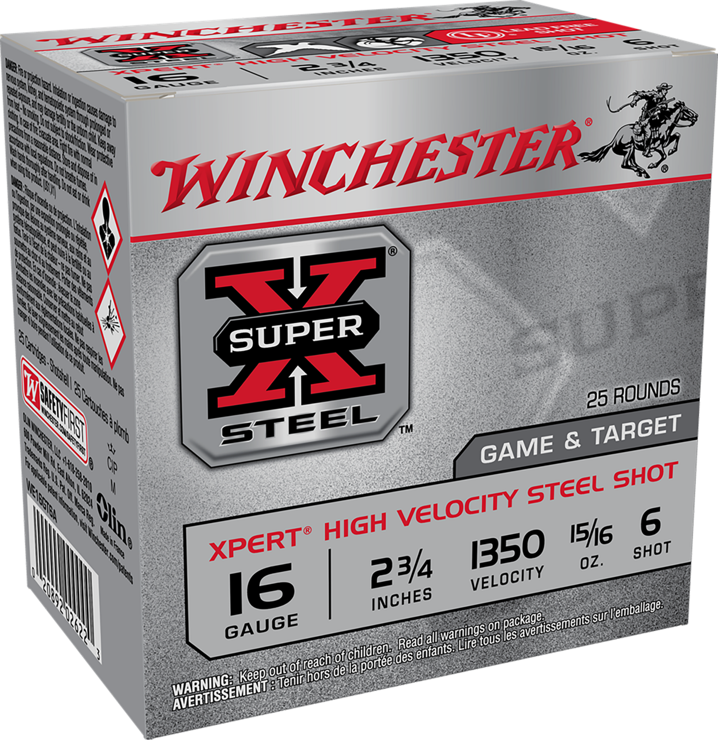 Winchester Ammo Super X, Win We16gt6a  Xpert Stl 16      6sh   15/16 25/10
