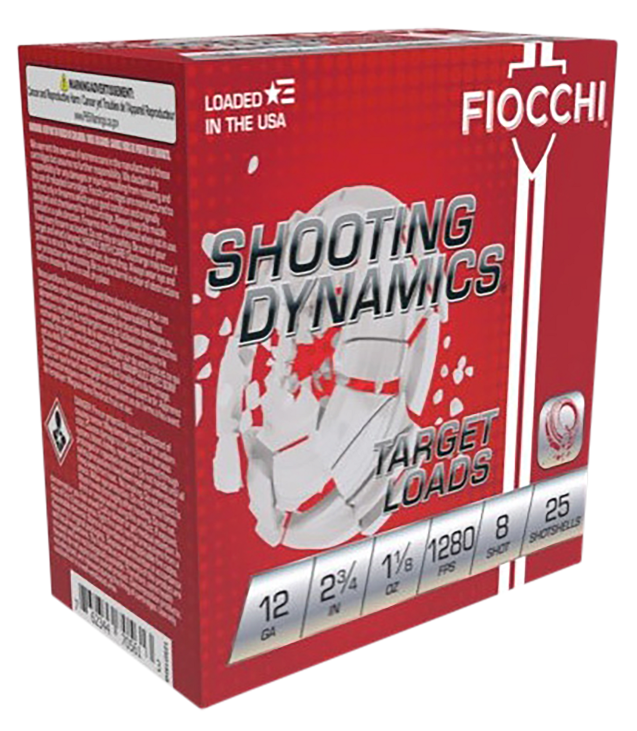 Fiocchi Shooting Dynamics, Fio 12sdhv8   Sht Dyn Tgt  12 2.75 8sh 1-1/8 25/10