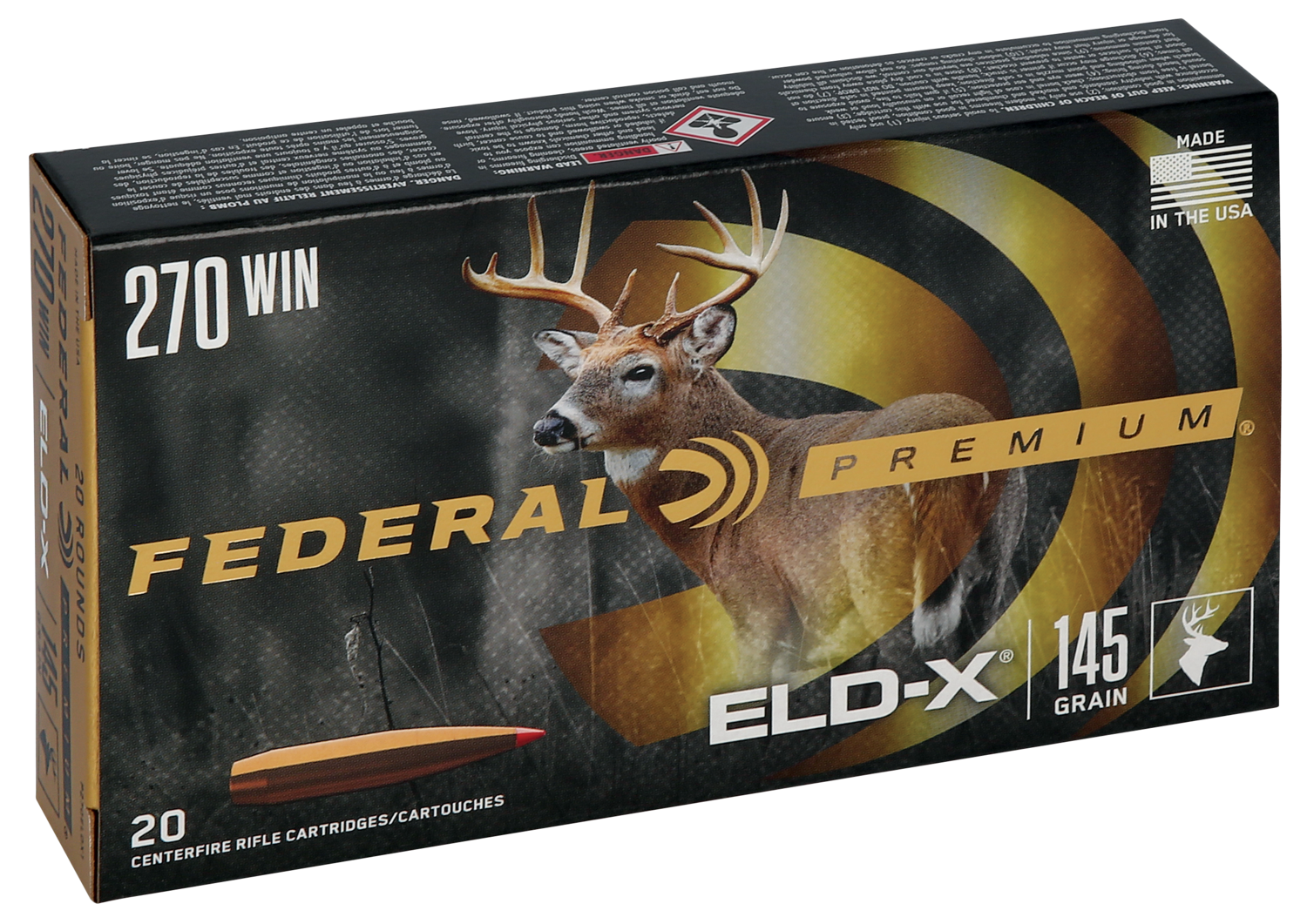 Federal Premium, Fed P270eldx1      270     145 Eldx          20/10