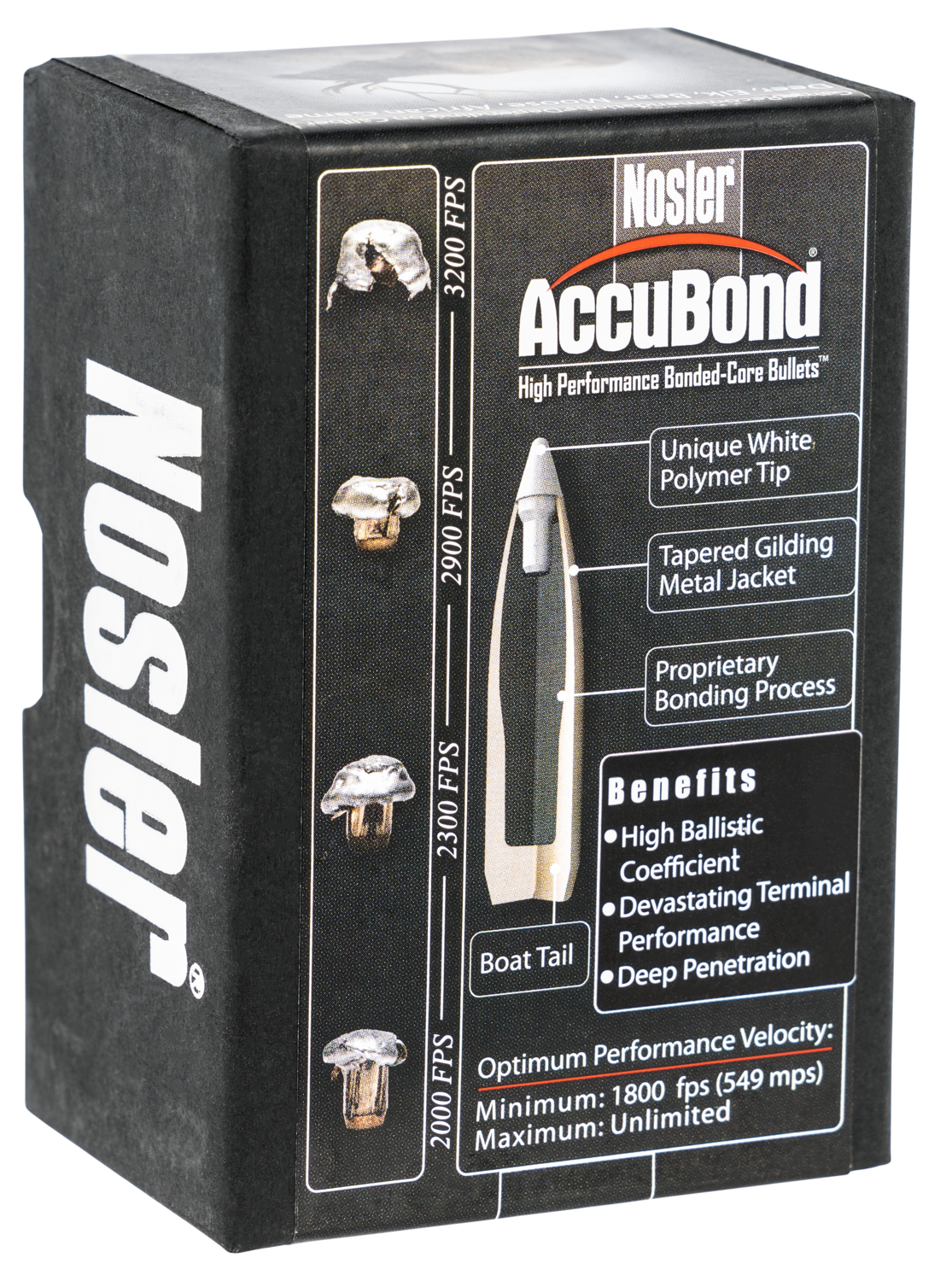 Nosler Accubond, Nos 55602 Accubond   308 165 Sptzr  50