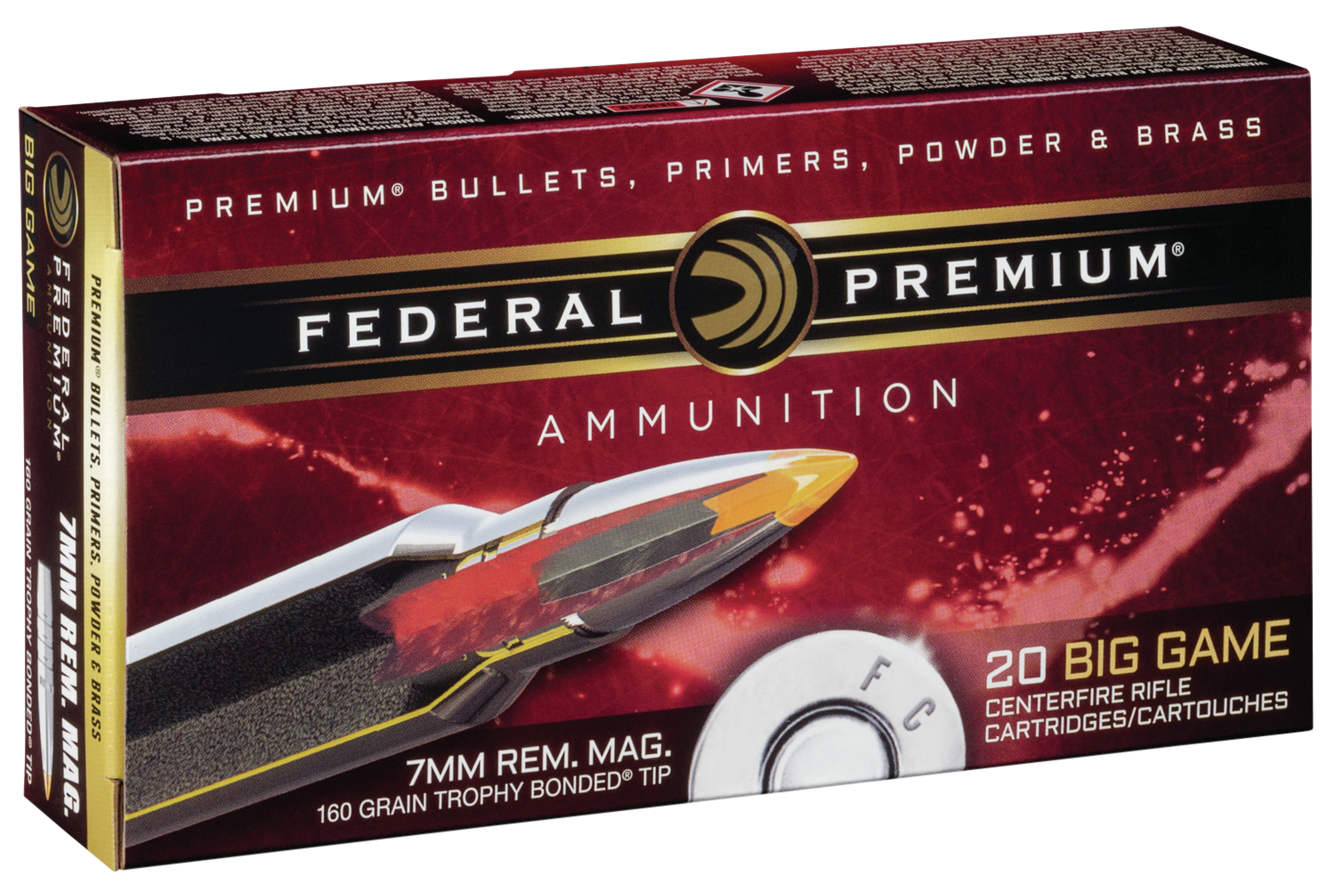 Federal Premium, Fed P7rtt1         7mm Mg  160 Tb            20/10