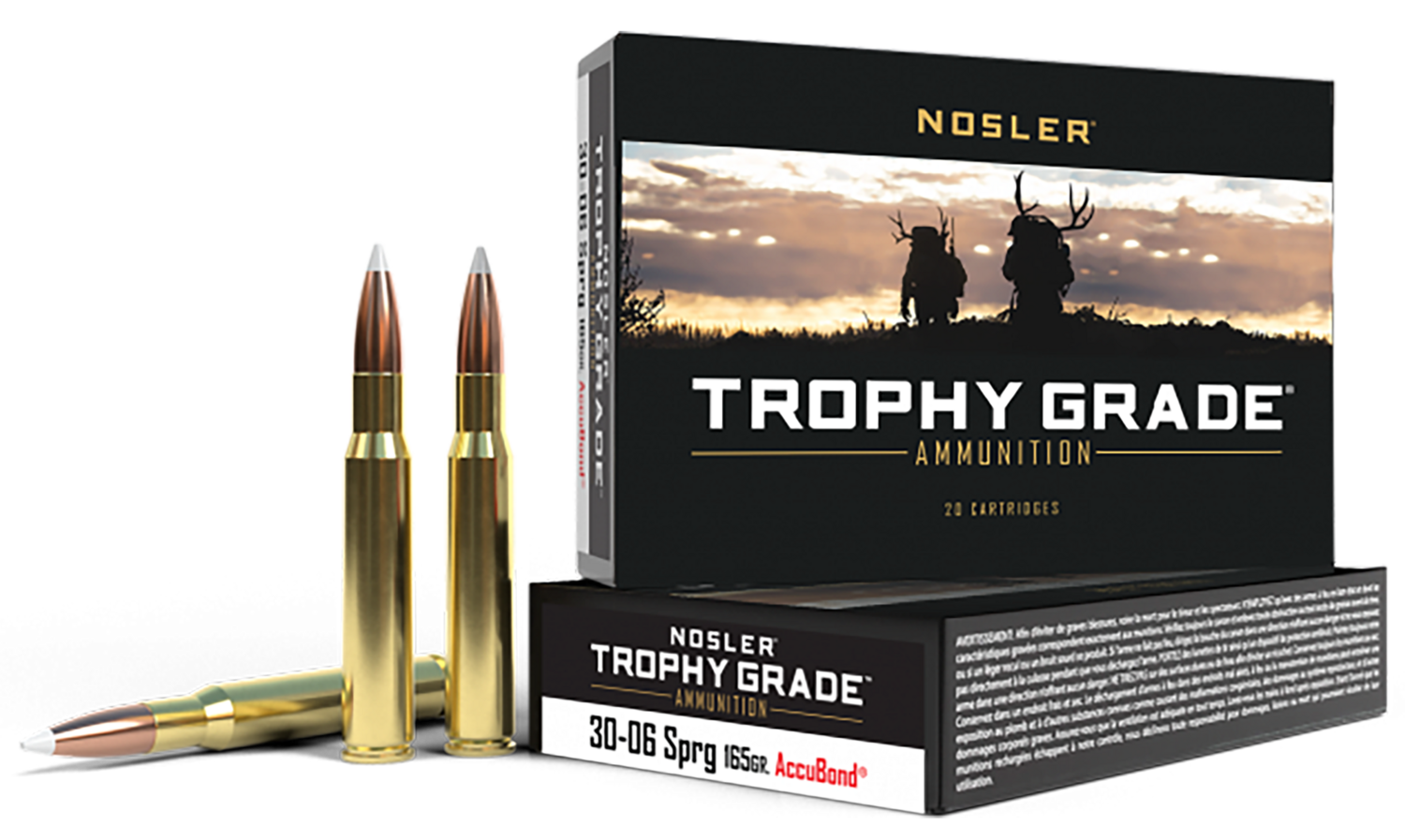 Nosler Trophy Grade, Nos 60057 Trophy 3006     165 Ab             20/10