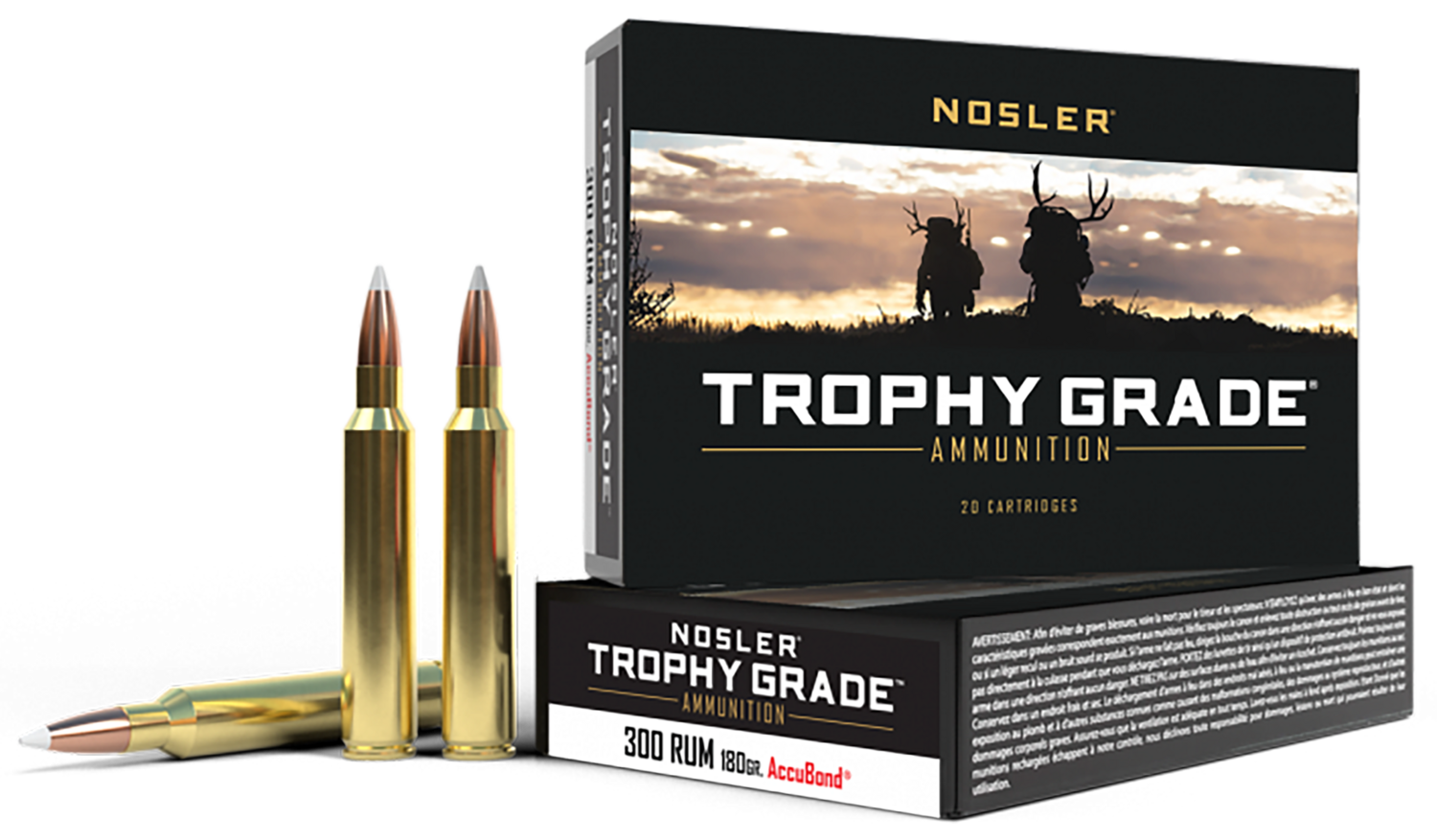 Nosler Trophy Grade, Nos 60065 Trophy 300rum   180 Ab             20/10