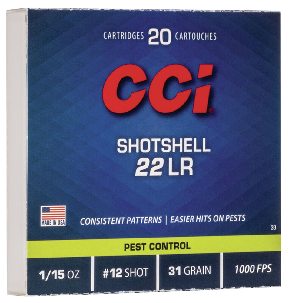 Cci Rimfire, Cci 0039      22lr  Shotshell #12  31gr     20/100