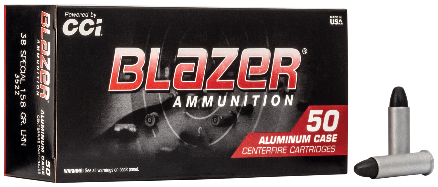 Cci Blazer, Cci 3522    Blazer S 38sp     158 Rnl        50/20