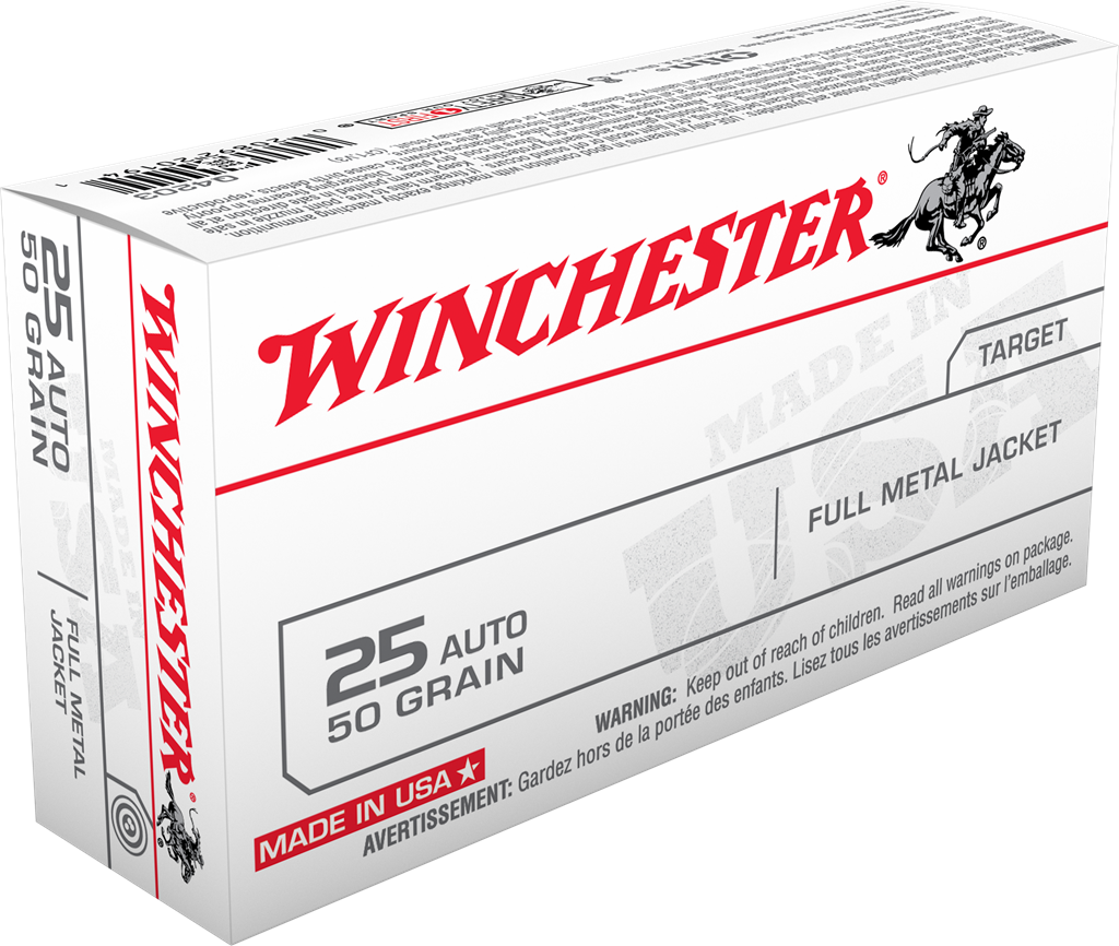 Winchester Ammo Usa, Win Q4203           25acp    50 Fmj          20/10