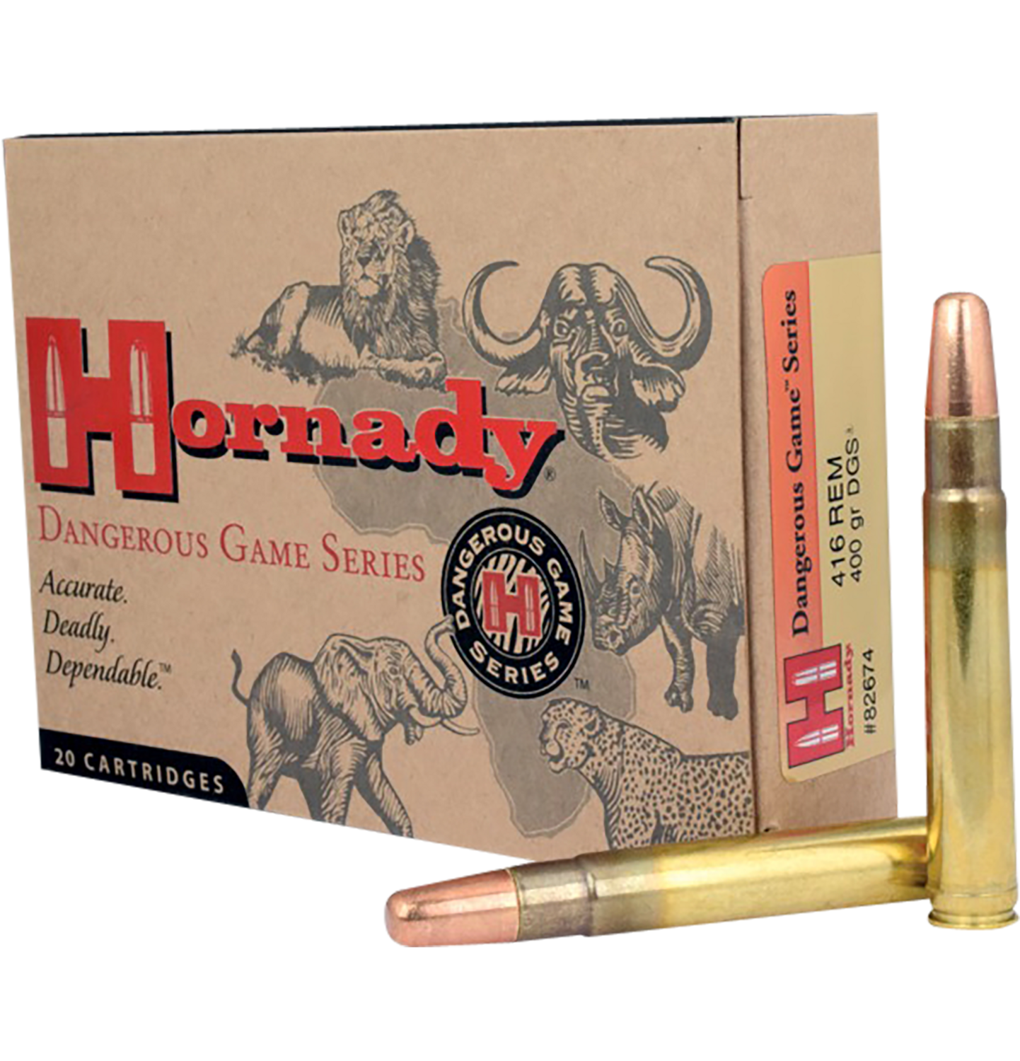 Hornady Dangerous Game, Horn 82674 Dngrs Game  416 Rem 400 Dgs      20/06