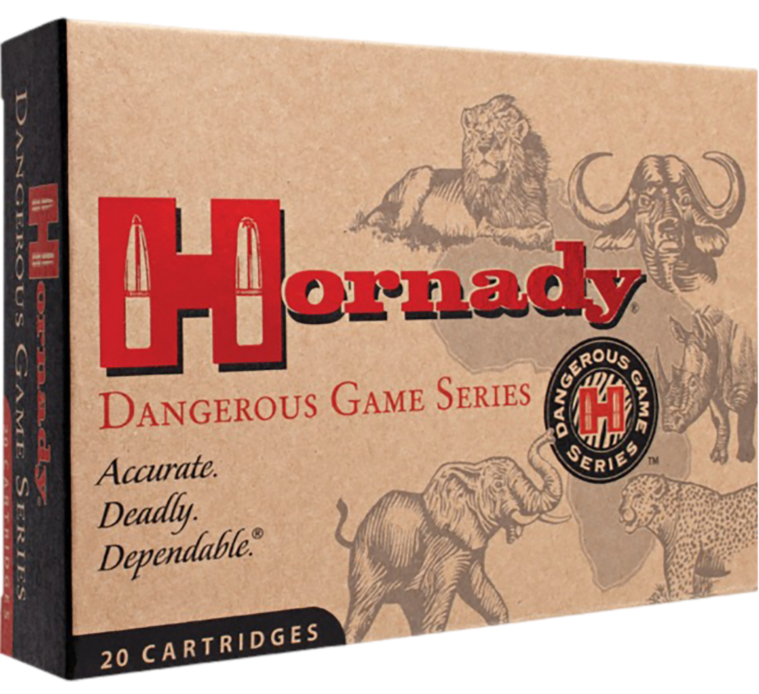 Hornady Dangerous Game, Horn 8508  Dngrs Game  375 H&h 270 Sp/rp    20/06