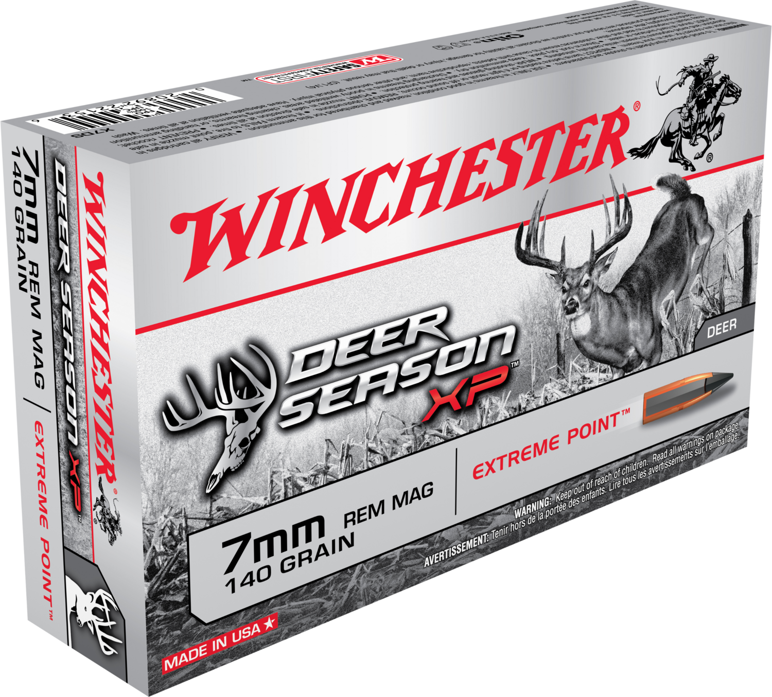 Winchester Ammo Deer Season Xp, Win X7ds            7mm     140 Ep Deer      20/10