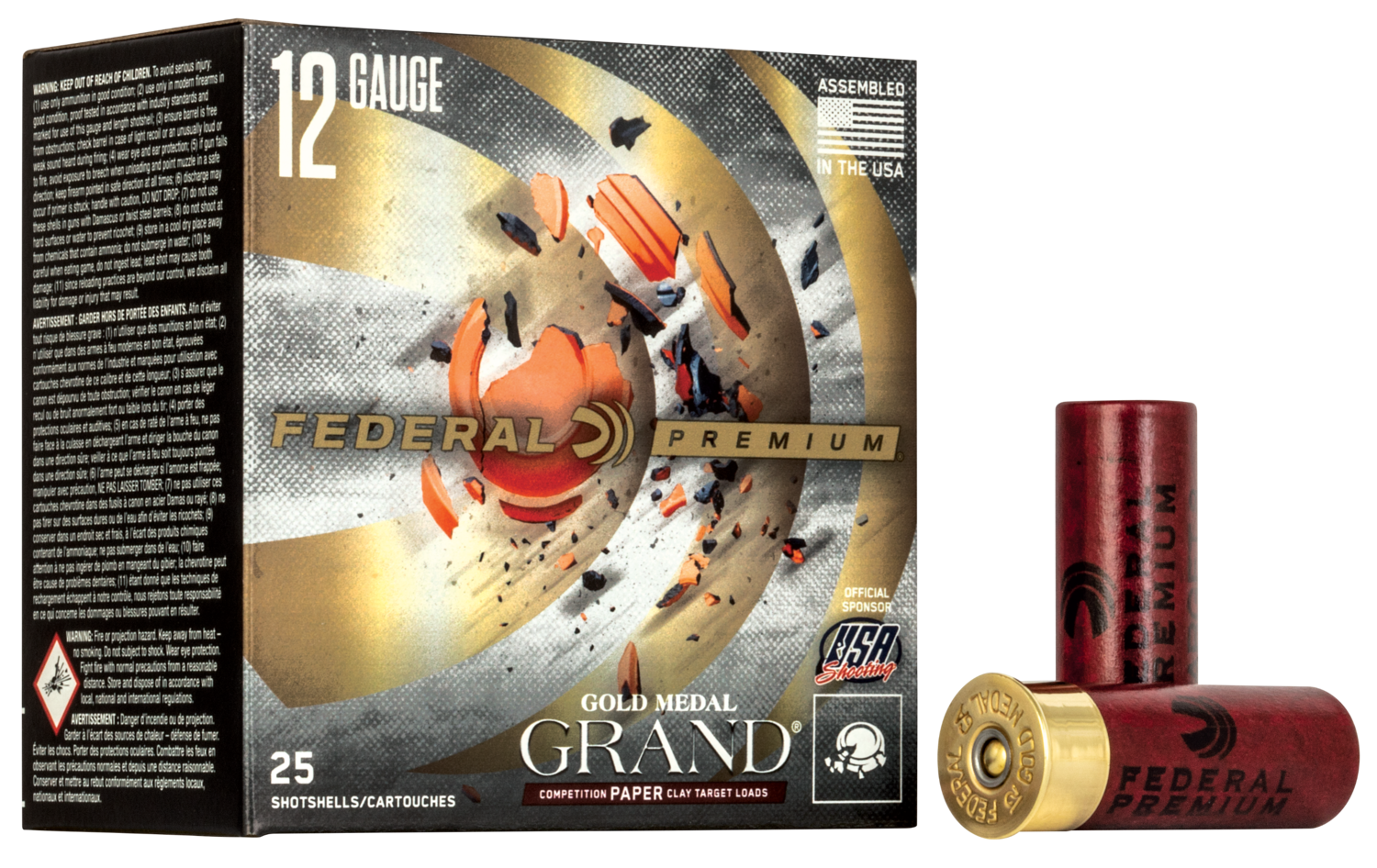 Federal Premium, Fed Gmt1718  Gm Pap Hdcp 12 2.75 8sht  1-1/8 25/10