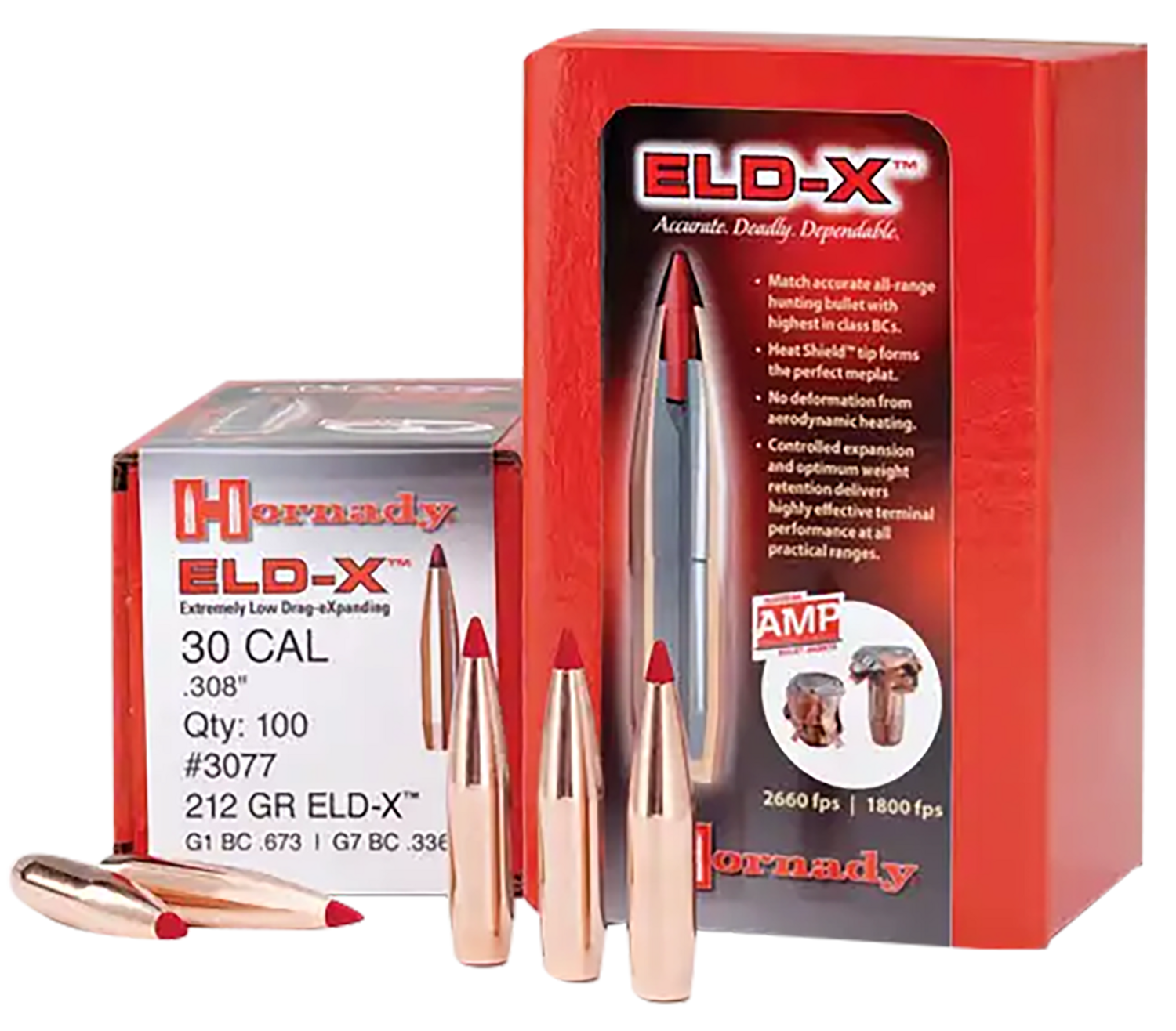 Hornady Eld-x, Horn 3076   Bull .308 200 Eld-x             100/15