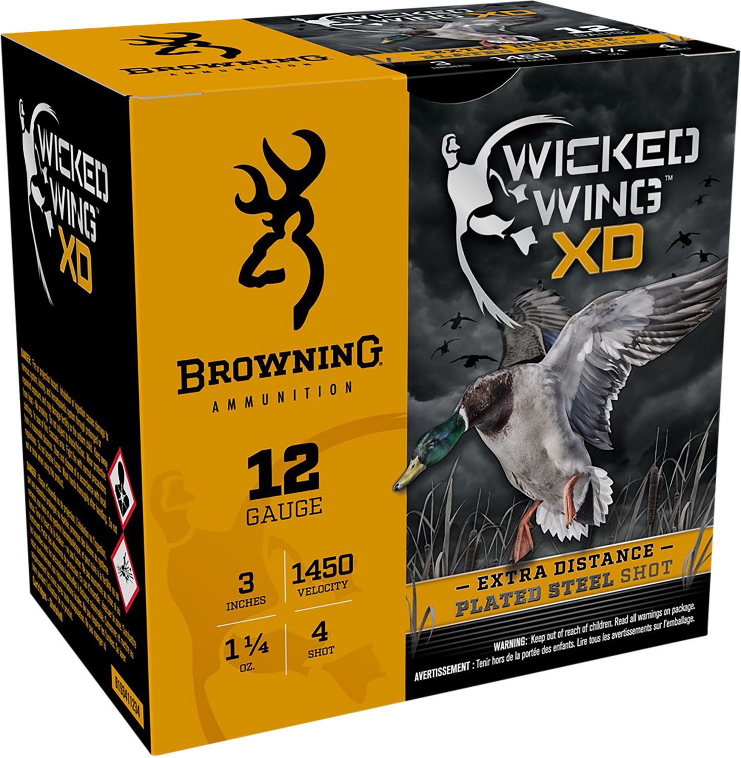 Browning Ammo Wicked Wing Xd, Brna B193411234 Wckwng  12 3 4  Pltstl  11/4 25/10
