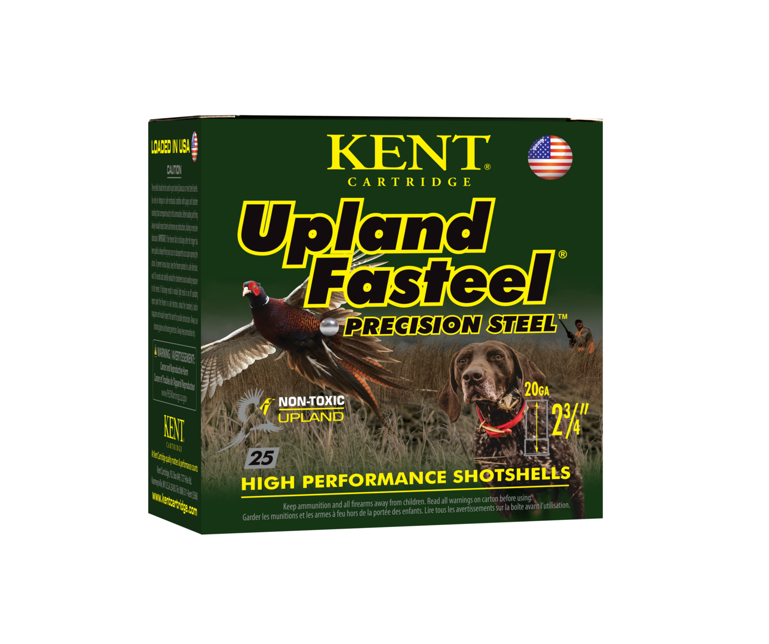 Kent Cartridge Upland Fasteel, Kent K202us246    2.75  7/8  Upland Fastl    25/10