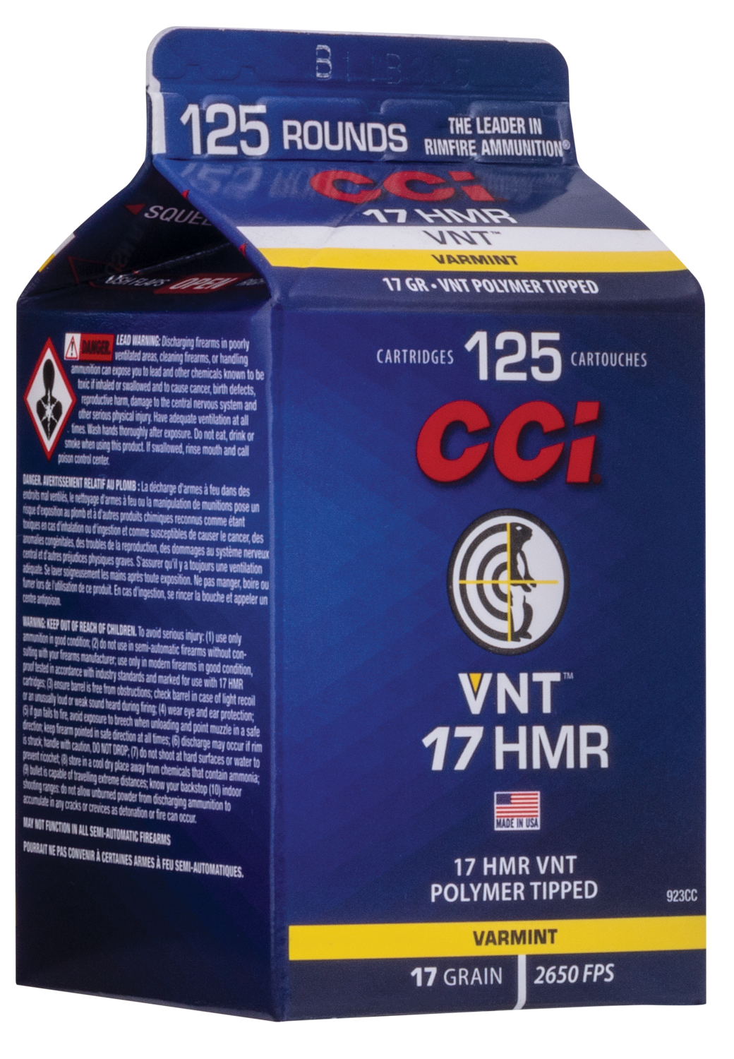 Cci Vnt, Cci 923cc   17hmr              17 Vnt Tip   125/10