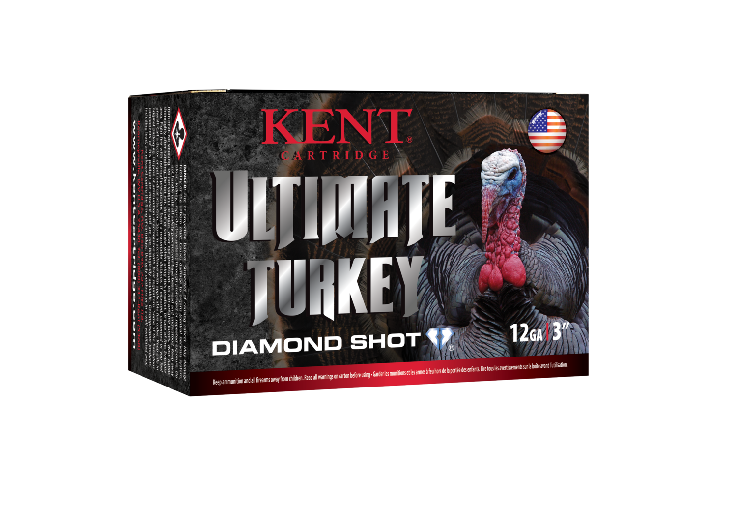 Kent Cartridge Ultimate, Kent C123tk505 Ult Dmnd Tky 12 3in 5sh 1-3/4 10/10