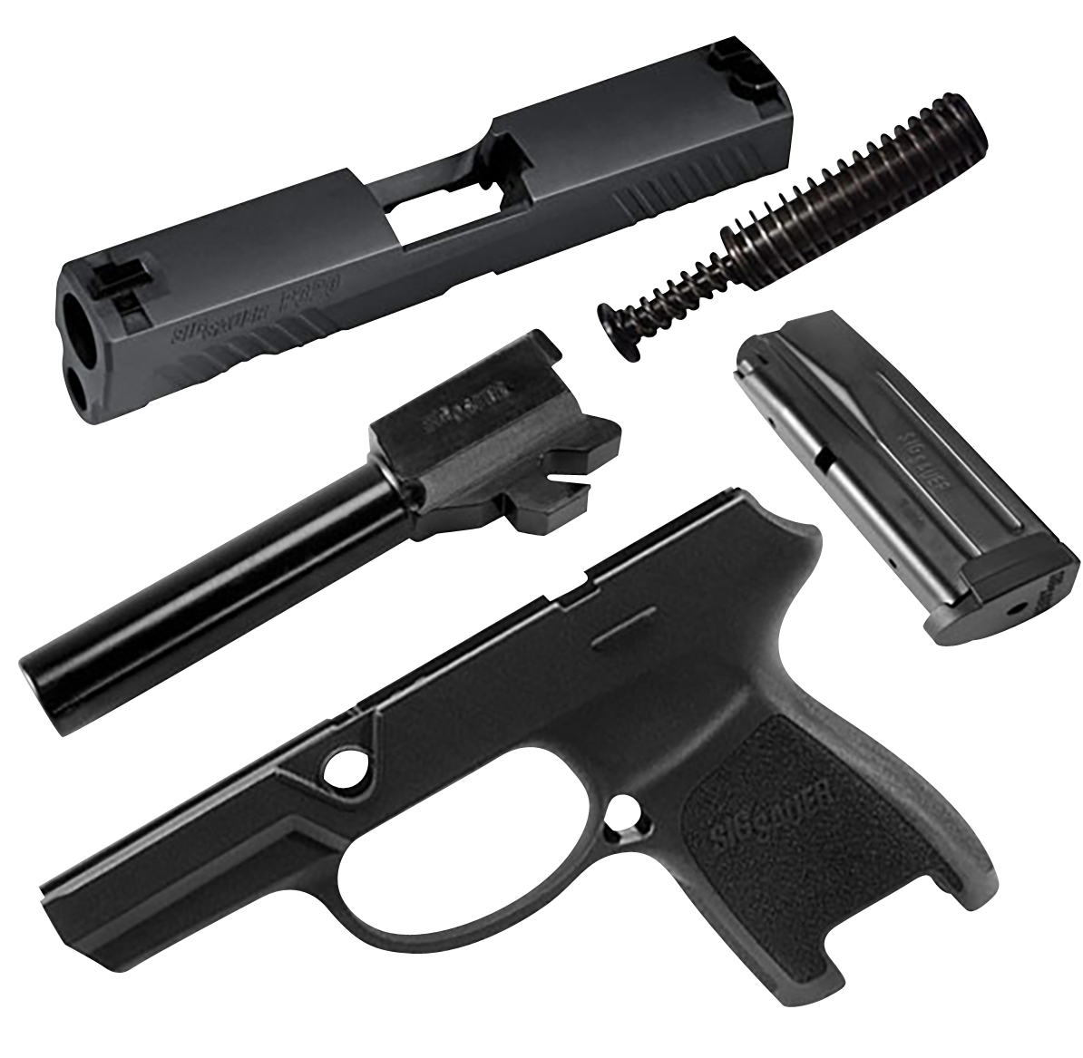 Sig Sauer P320, Sig Calx320sc9bss     P320 9mm Subcmp Xchg Kit Blk