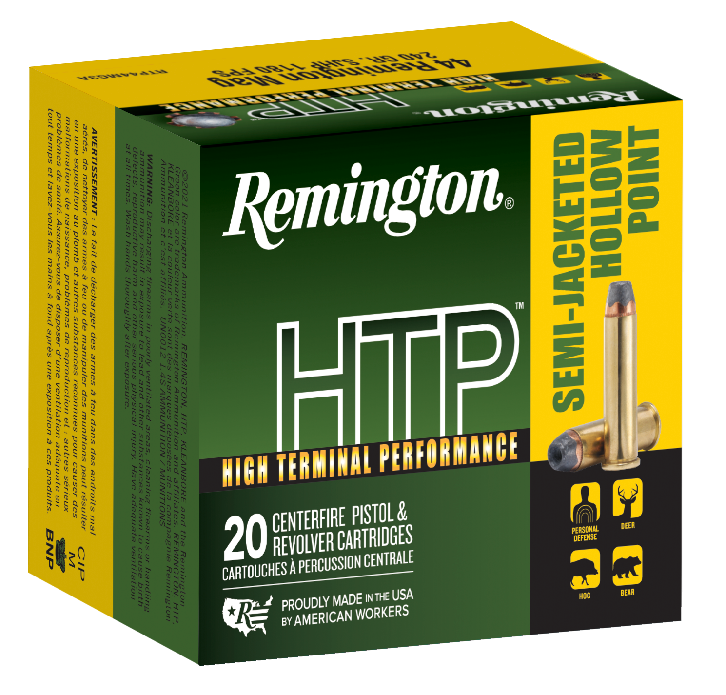 Remington Ammunition Htp, Rem 23010 Rtp44mg3a  Htp 44m       240sjhp   20/25