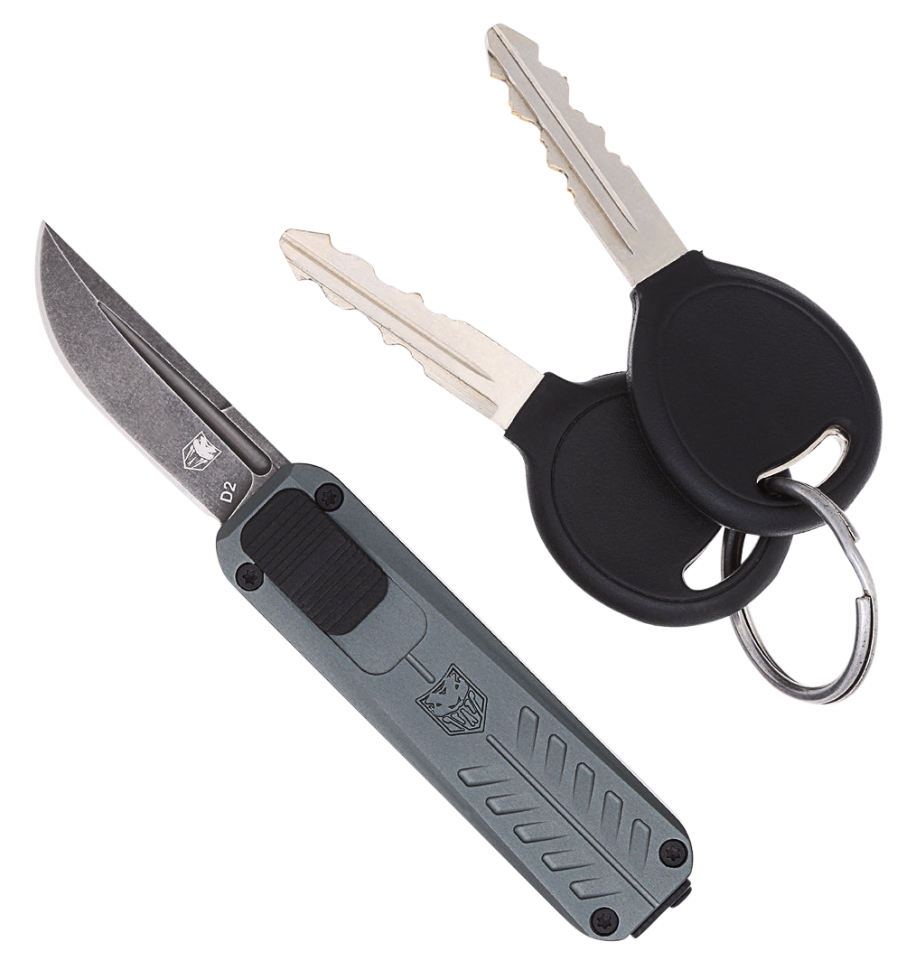 Cobra Tec Knives Llc California, Cobra Cali928sbgrydns Cali 928 Side Button Drop Gy