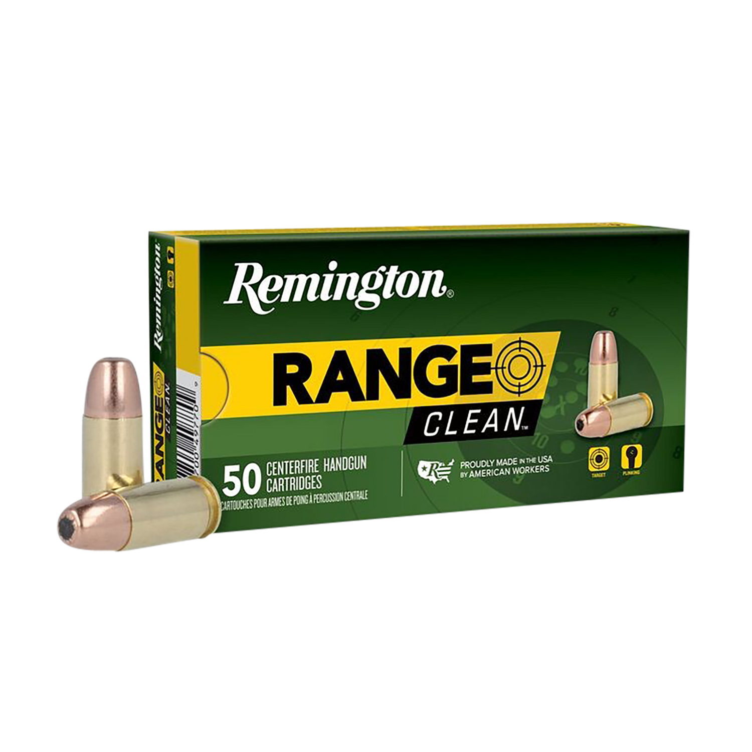 Remington Ammunition Range, Rem 27681  Rc9mm11  Rng Cln  9mm   115 Fneb  50/10