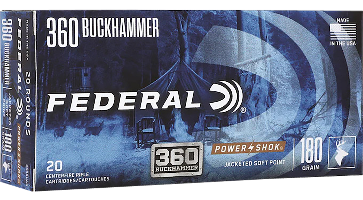 Federal Power-shok, Fed 360bhas        360 Bckham  180  Pwrshk   20/10