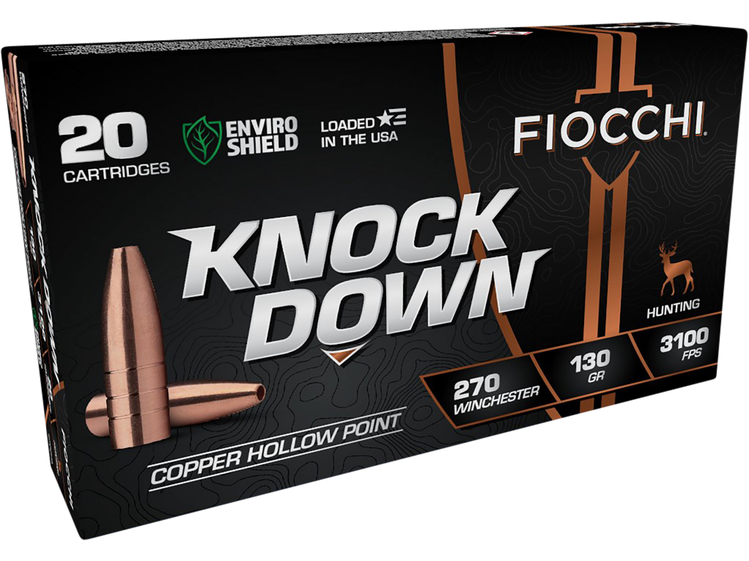 Fiocchi Knock Down, Fio 270cha    270win     130 Chp             20/10
