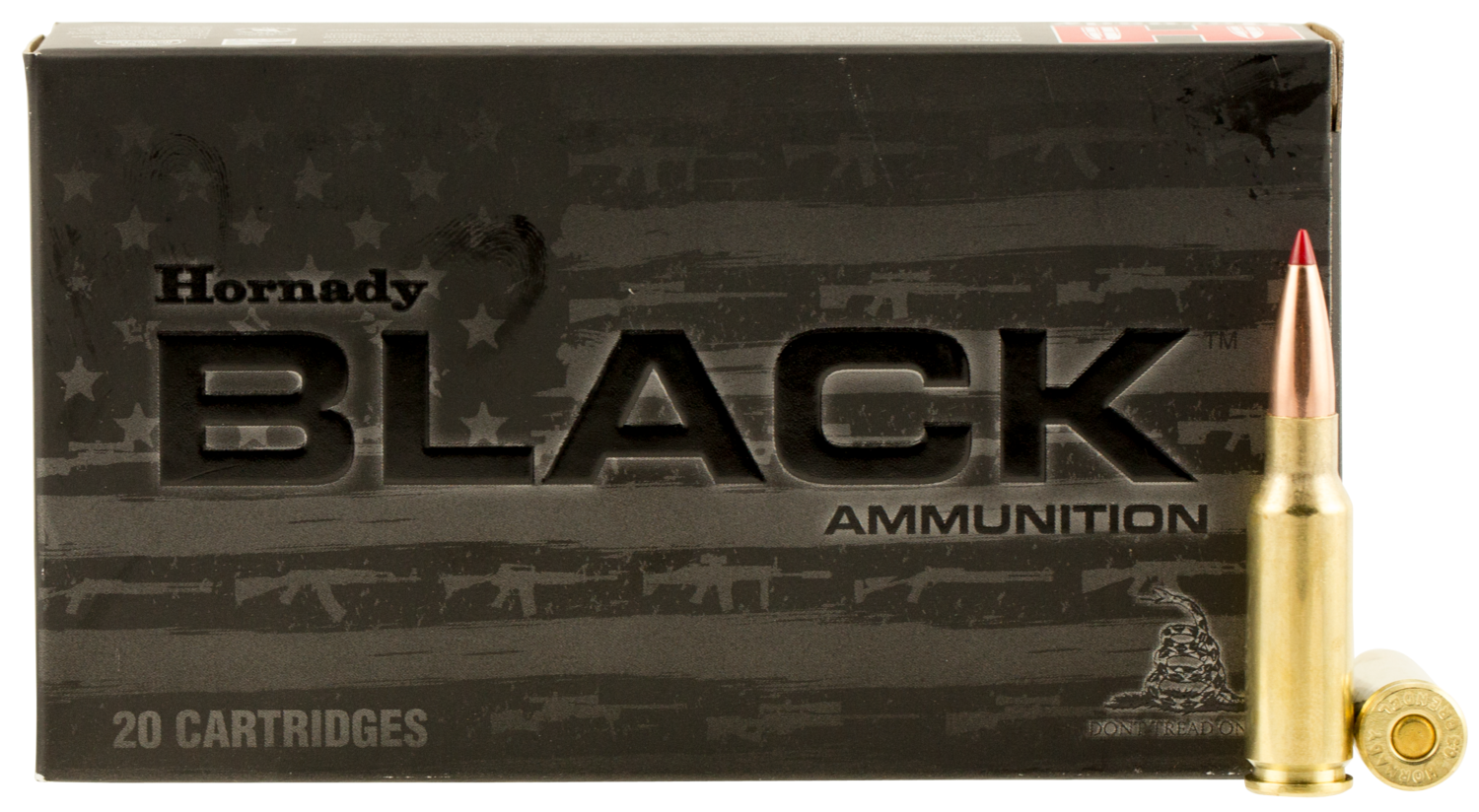 Hornady Black, Horn 81528  Black     6.5 Grn 123 Eldm       20/10