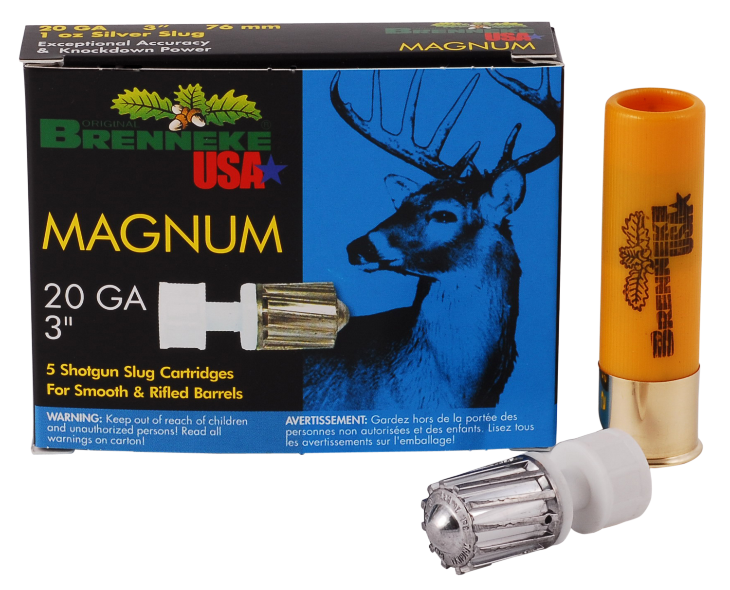 Brenneke Magnum, Br Sl203m     Br Magnum     20 3    Slug  1oz 5/50