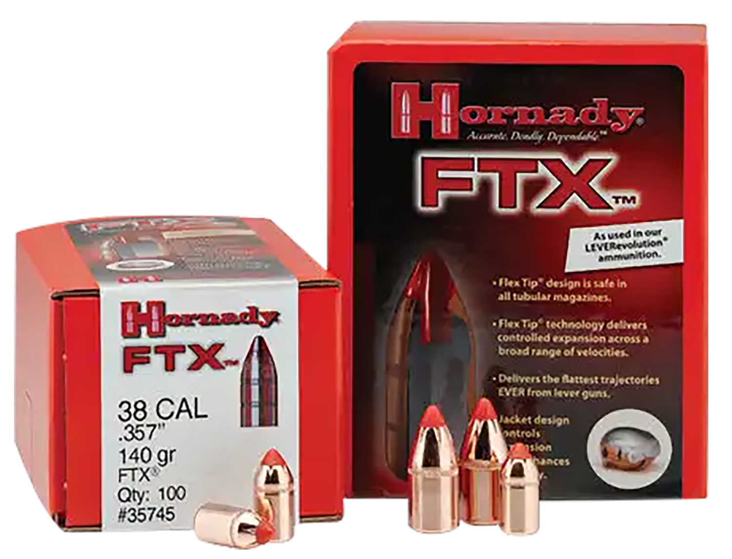 Hornady Ftx, Horn 30396  Bull .308 160 Ftx 308ex         100/15