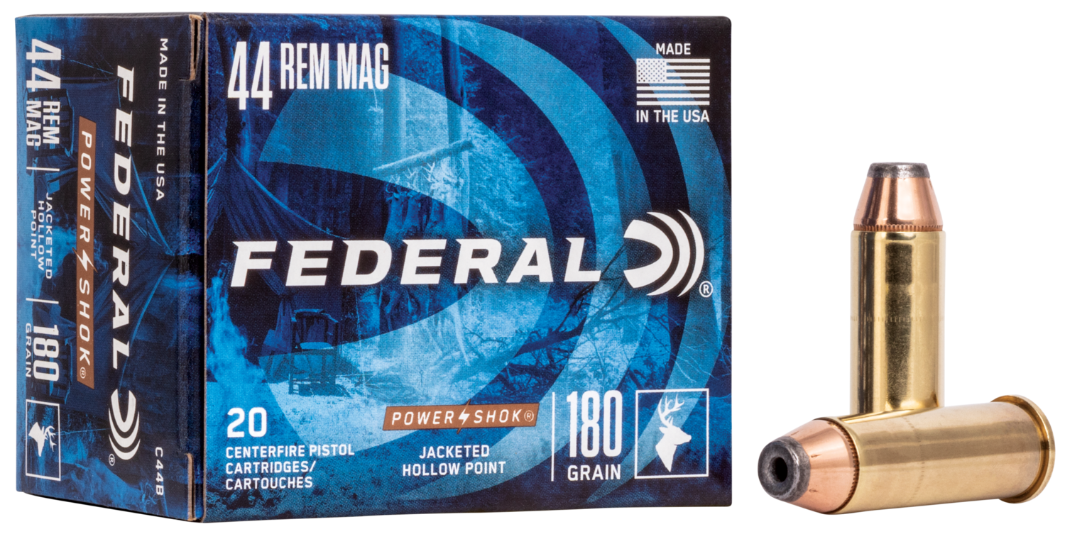 Federal Power-shok, Fed C44b           44mg    180 Jhp           20/25
