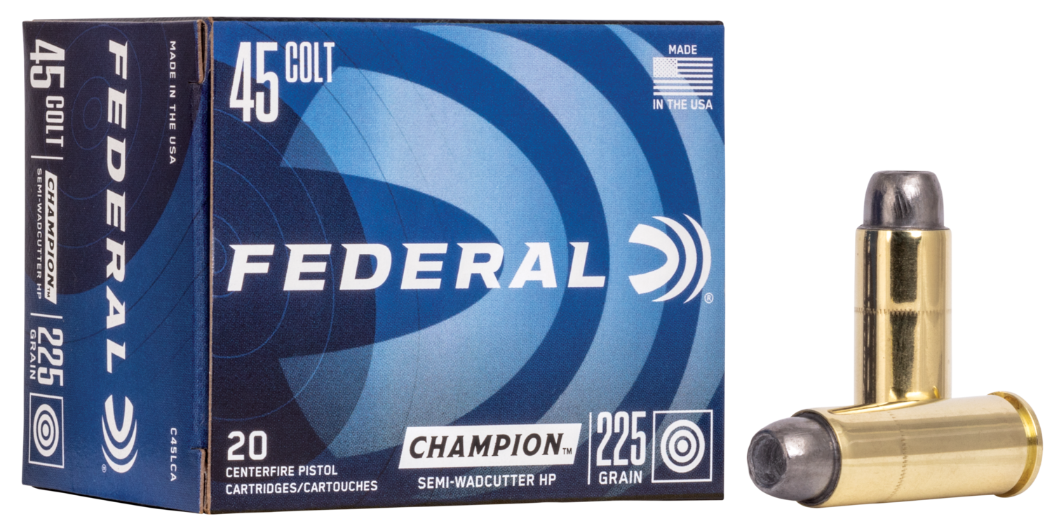 Federal Champion Training, Fed C45lca         45colt  225 Swch          20/25