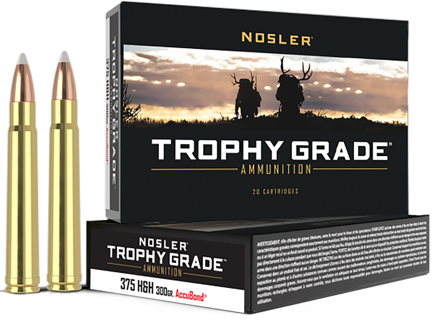 Nosler Trophy Grade, Nos 60070 Trophy 375hh    300 Ab             20/10