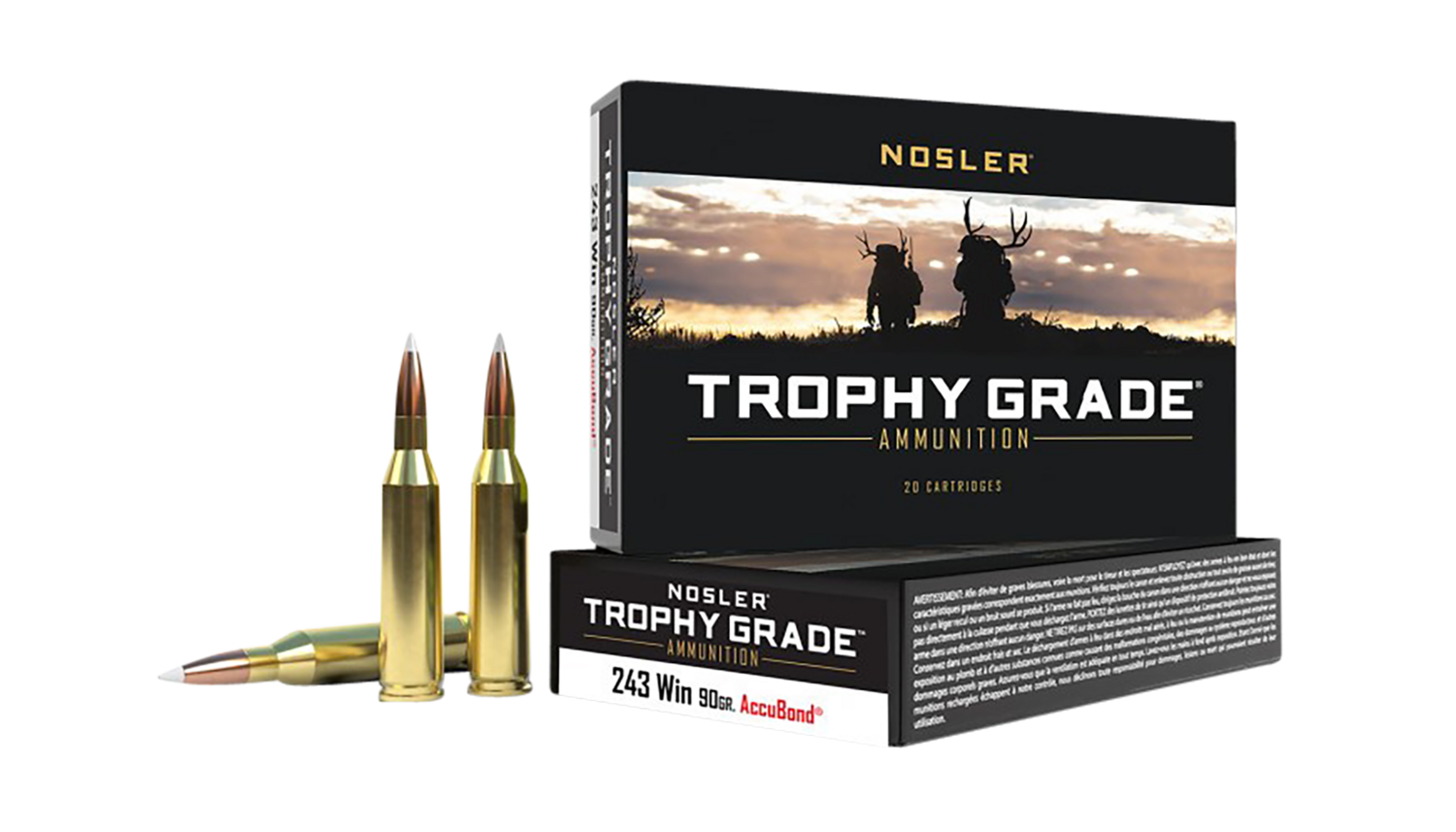 Nosler Trophy Grade, Nos 48263        243win    90 Acb            20/10