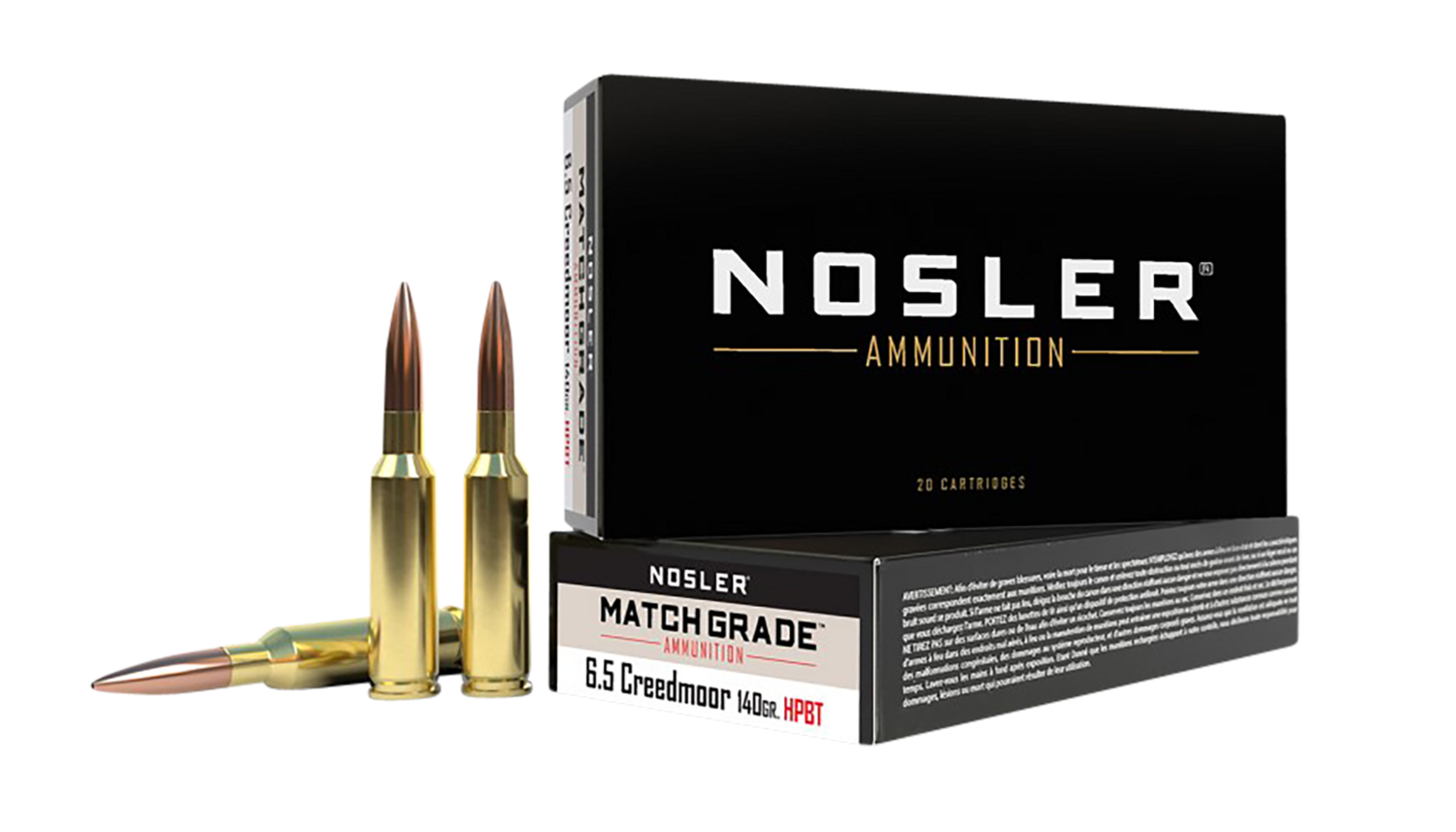 Nosler Match Grade, Nos 43455 Cc 6.5crd Match 140 Hp             20/10