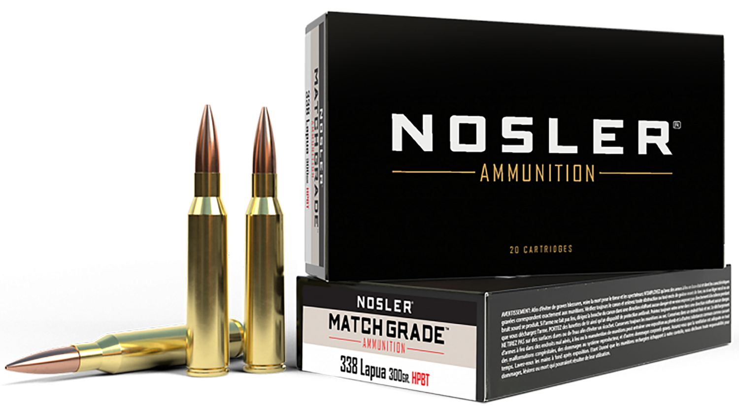 Nosler Match Grade, Nos 43136 Cc 338lap Match 300 Hp             20/10