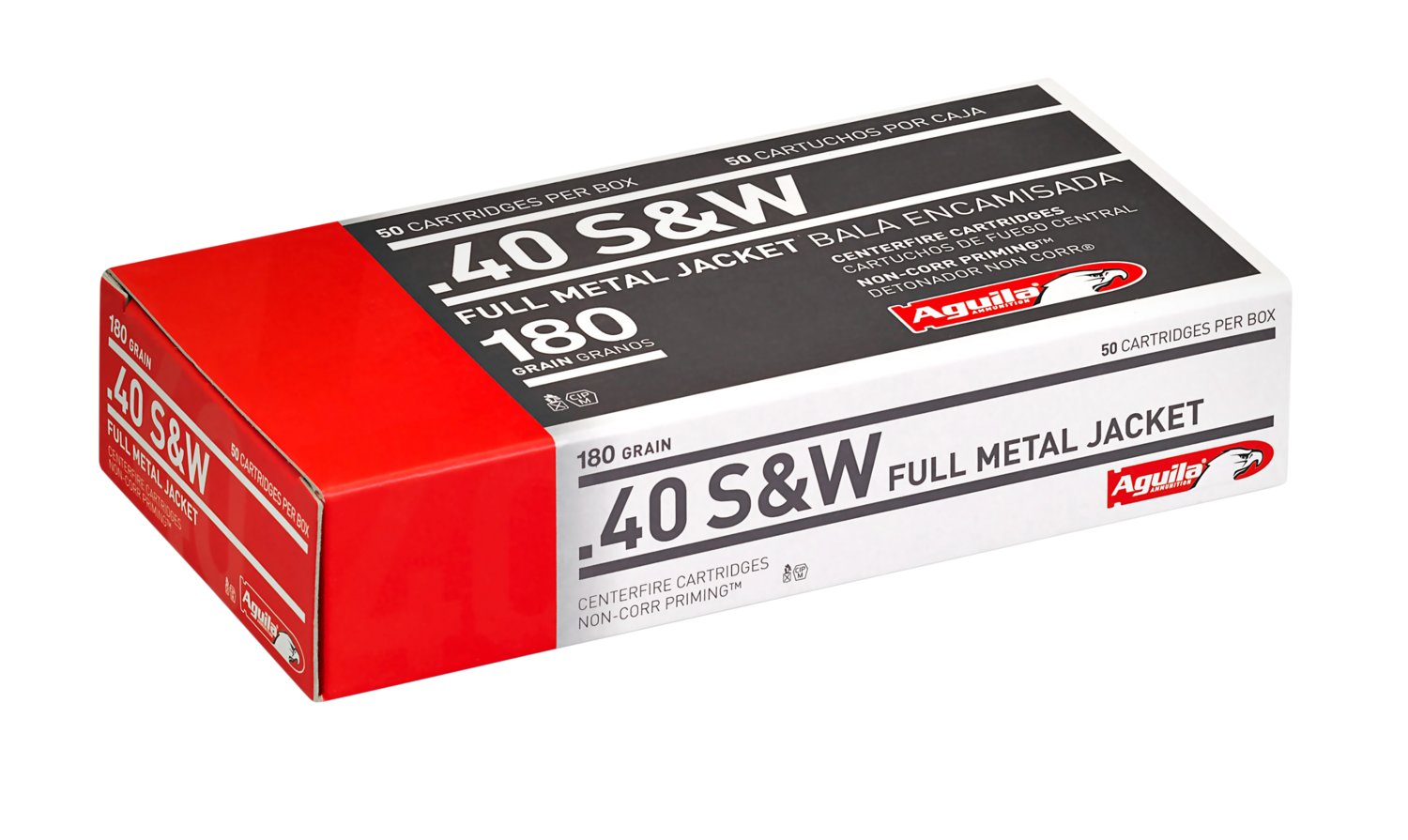 Aguila Target & Range, Aguila 1e402110      40sw      180fmj        50/20