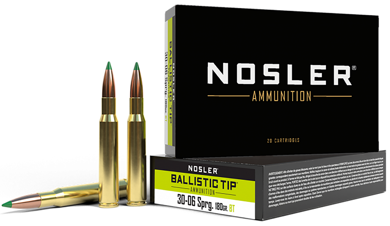 Nosler Ballistic Tip, Nos 40072 Trophy 3006     180 Bt             20/10