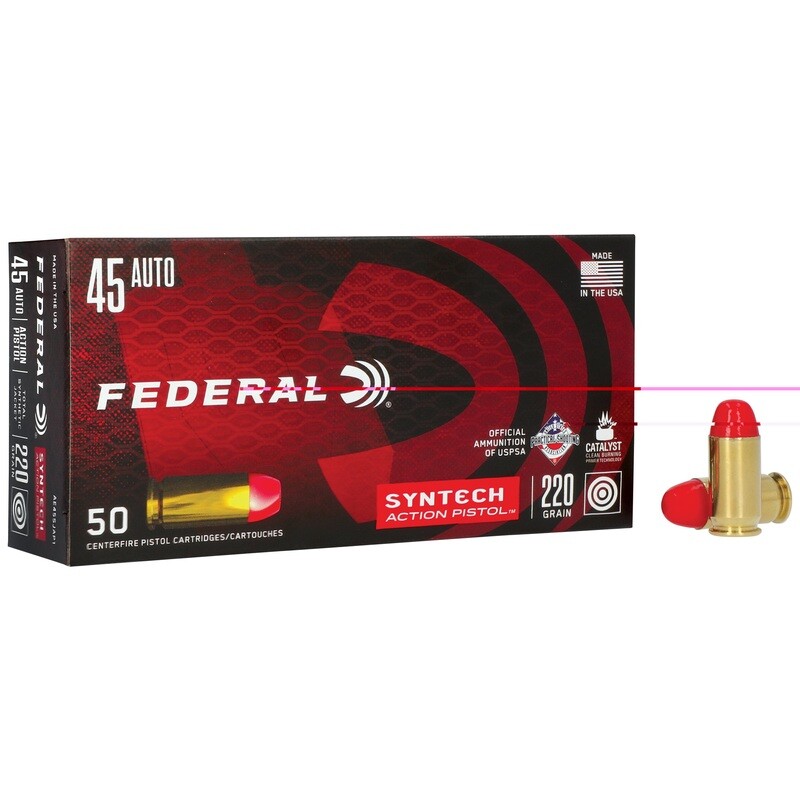 Fed Syntech 45acp 220gr Tsj 50/500 Fed Syntech 45acp 220gr Tsj 50/500