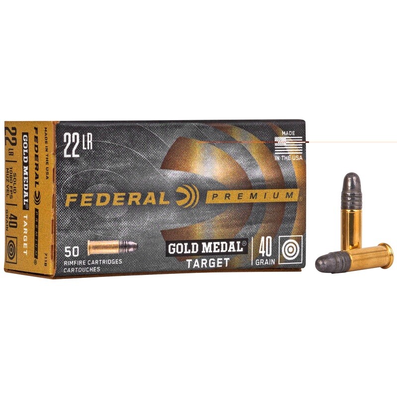 Fed Gold Mdl 22lr 40gr Tgt 50/5000 Fed Gold Mdl 22lr 40gr Tgt 50/5000
