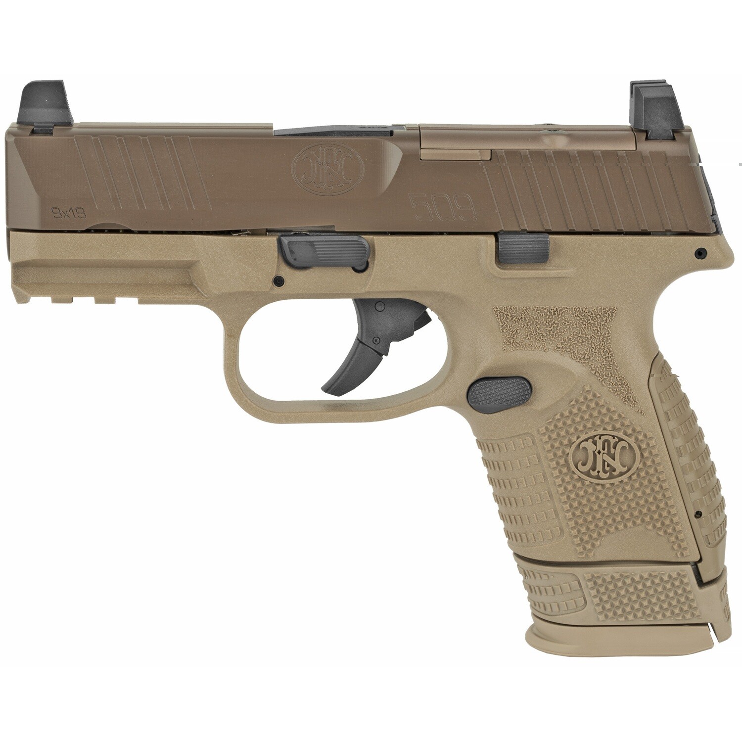 Fn 509 Compact Mrd 9mm 3.7" 10rd Fde