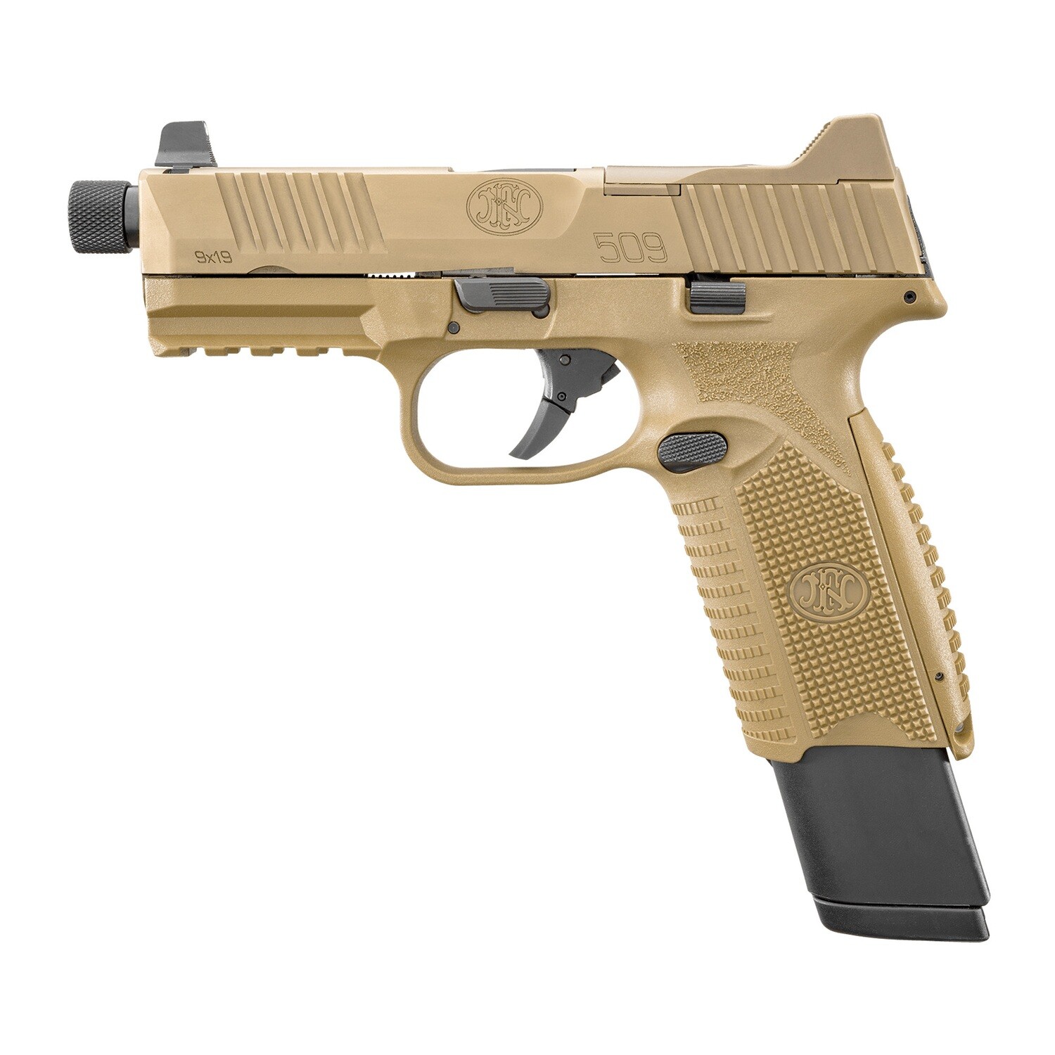 Fn 509 Tactical 9mm 4.5" 24rd Fde