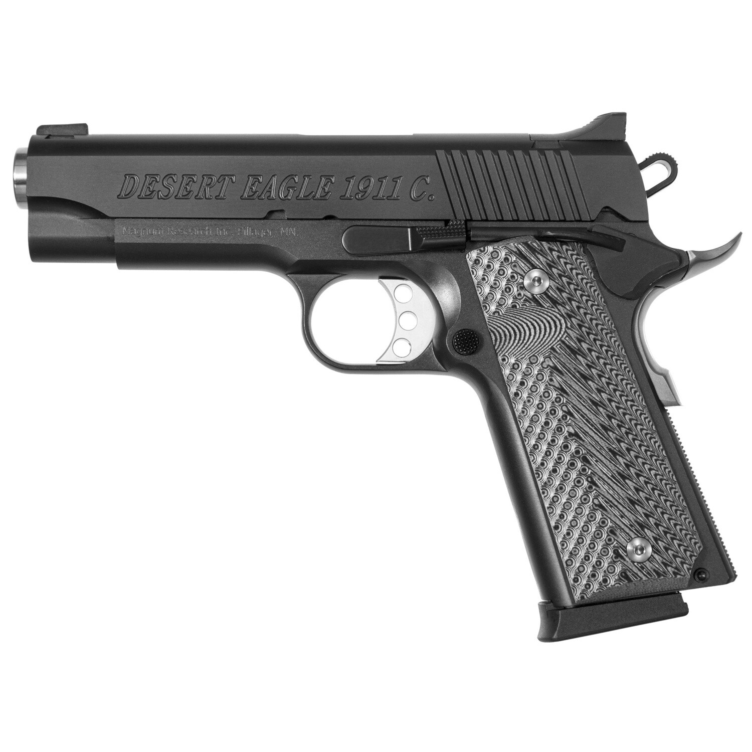 De 1911 45acp 4.33" 8rd Blk Fs