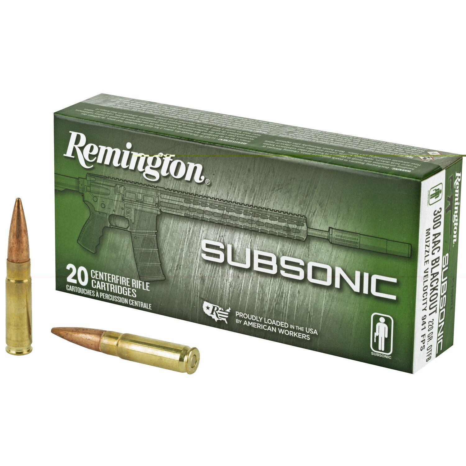 Rem 300blk 220gr Subsonic 20/200