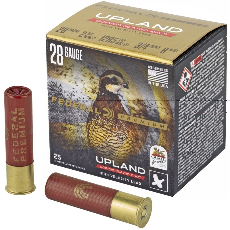 Fed Upland 28ga #8 Shotshell 25/250 Fed Upland 28ga #8 Shotshell 25/250