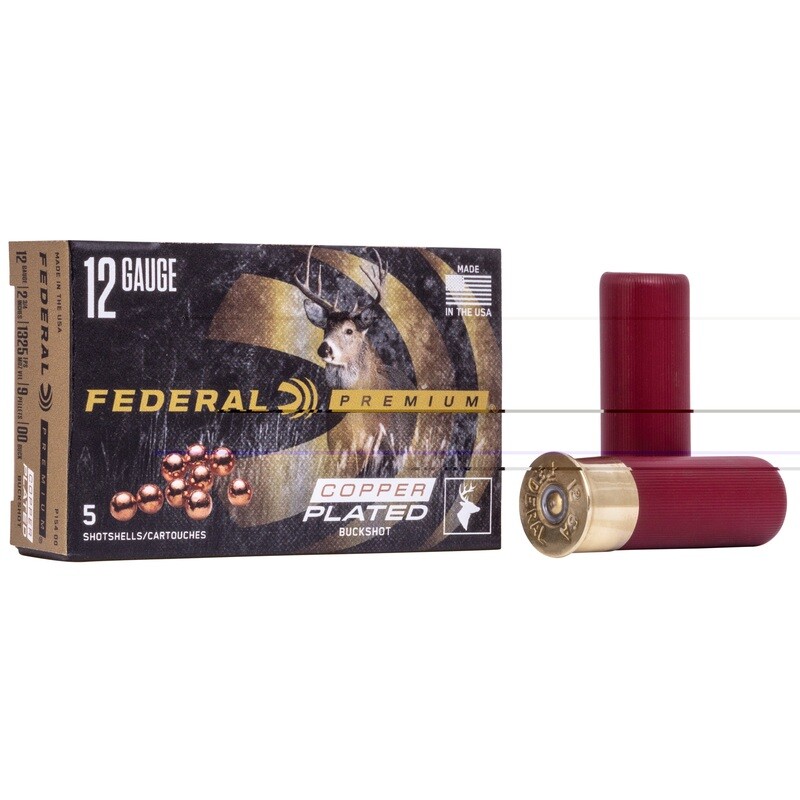 Fed Prm Vshok 12ga 2.75 00 Bck 5/250 Fed Prm Vshok 12ga 2.75 00 Bck 5/250