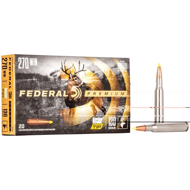 Fed Prm 270win 130gr Blstc Tp 20/200 Fed Prm 270win 130gr Blstc Tp 20/200